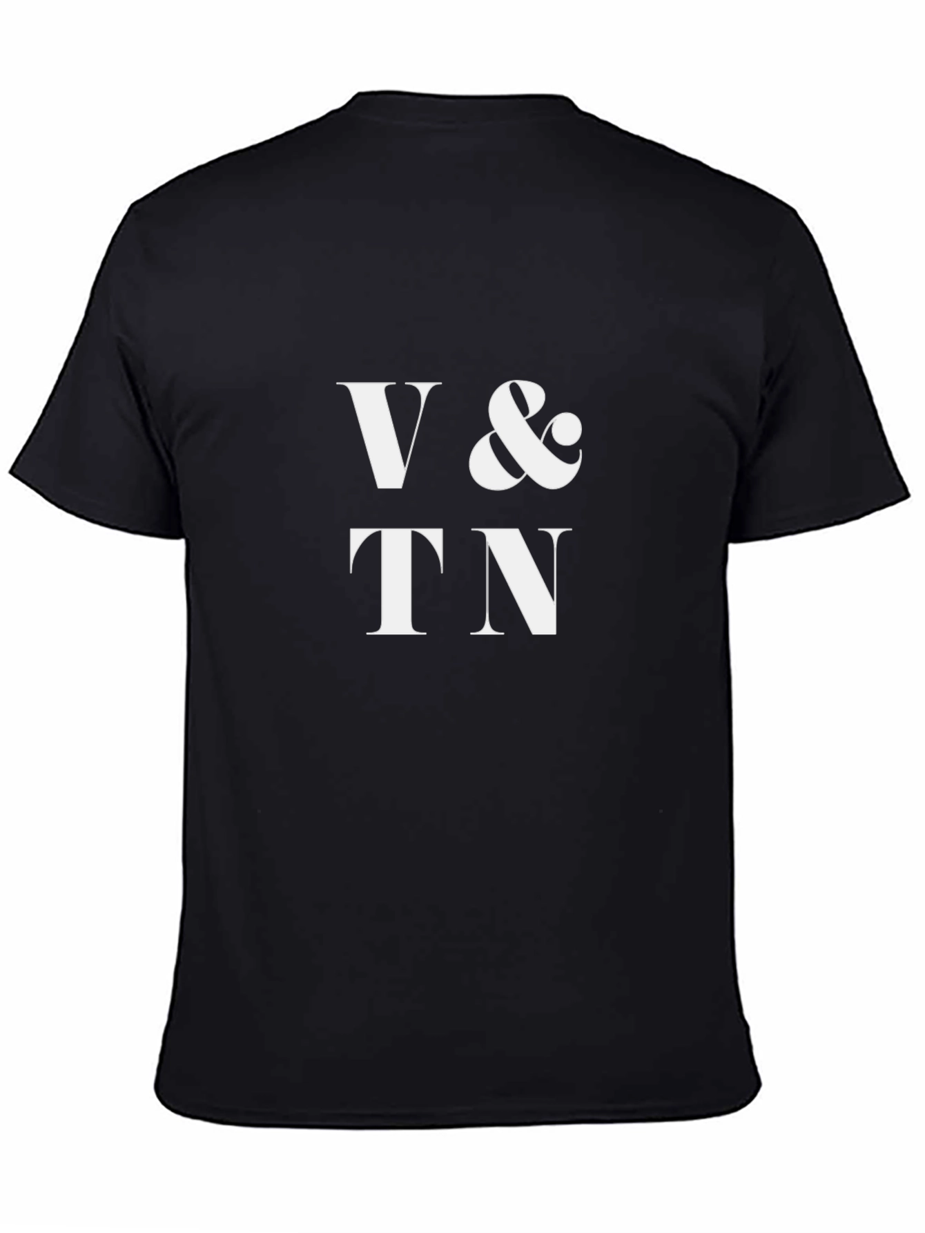 V&TN Graphic Tee - Classic Black Cotton Blend