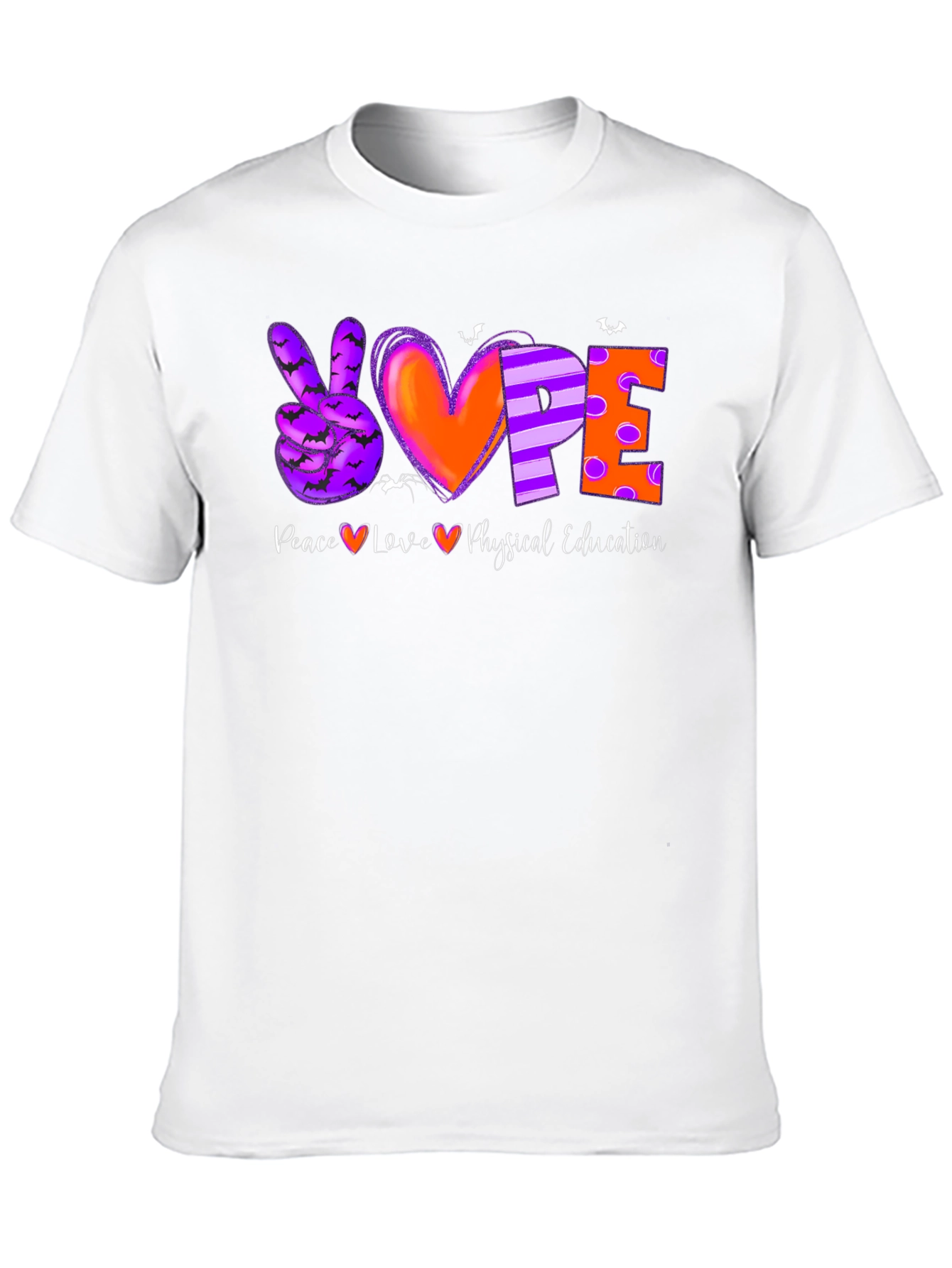 Peace Love Physical Education Halloween T-Shirt