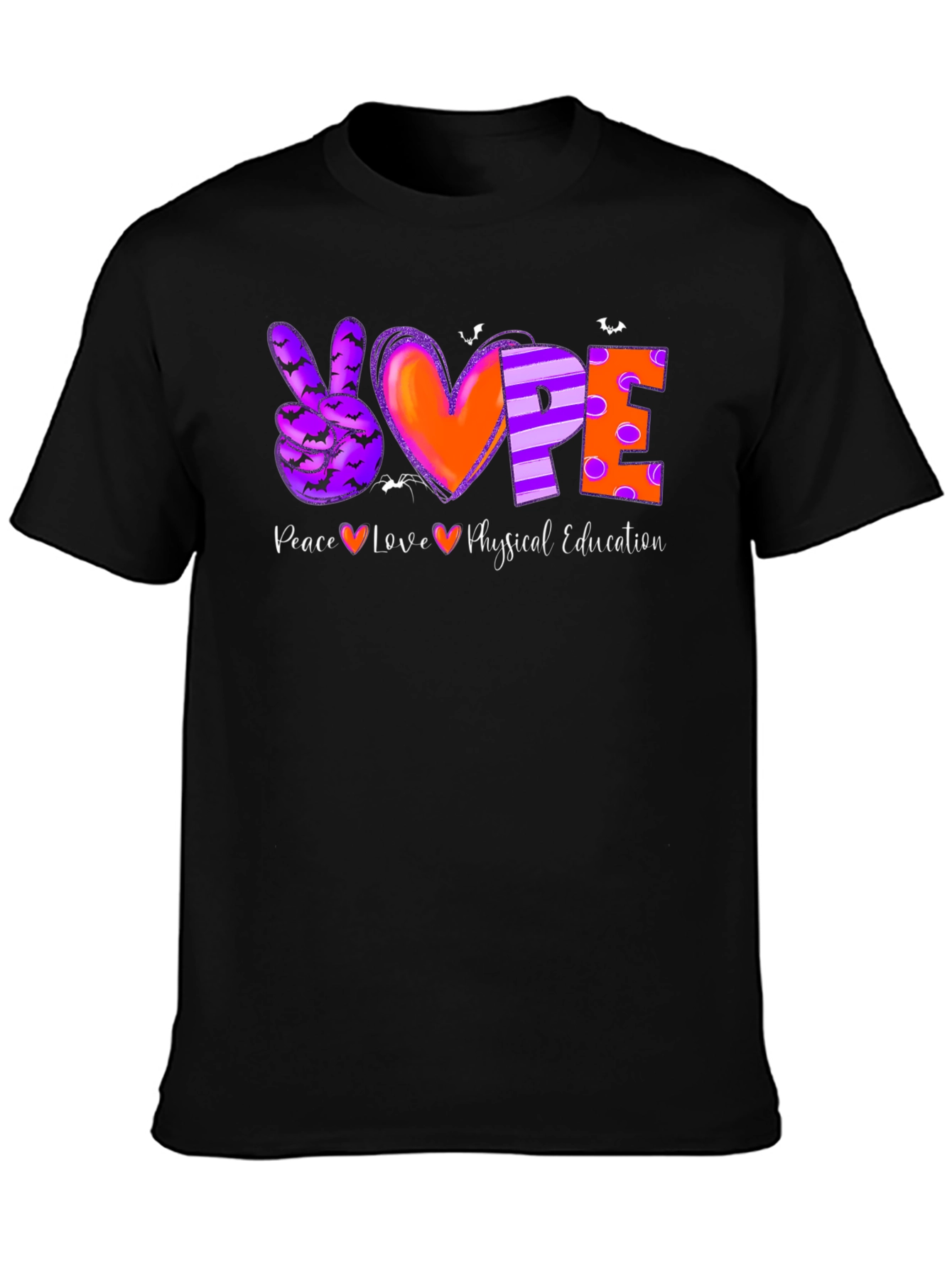 Peace Love Physical Education Halloween T-Shirt