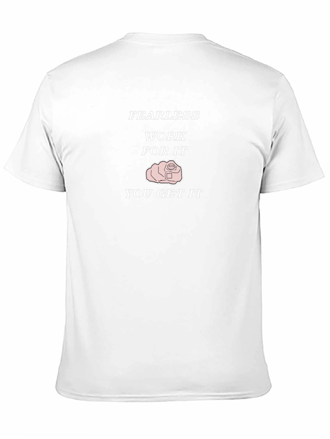 Fearless Work For It Mens Black T-Shirt