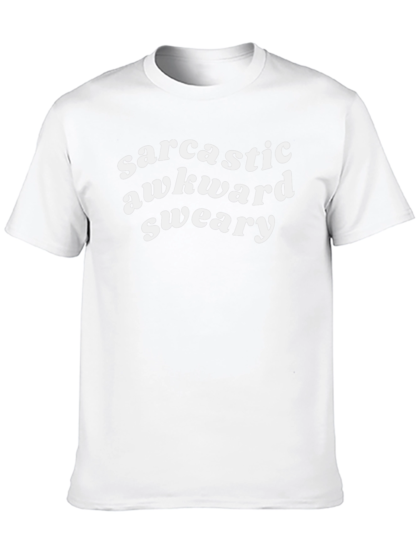 Sarcastic Awkward Sweary Black T-Shirt