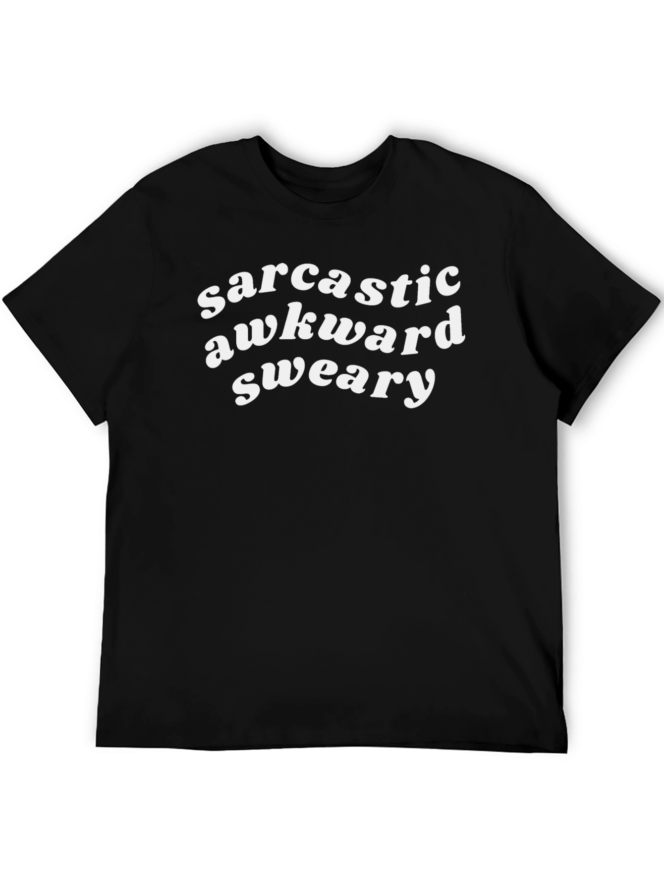 Sarcastic Awkward Sweary Black T-Shirt