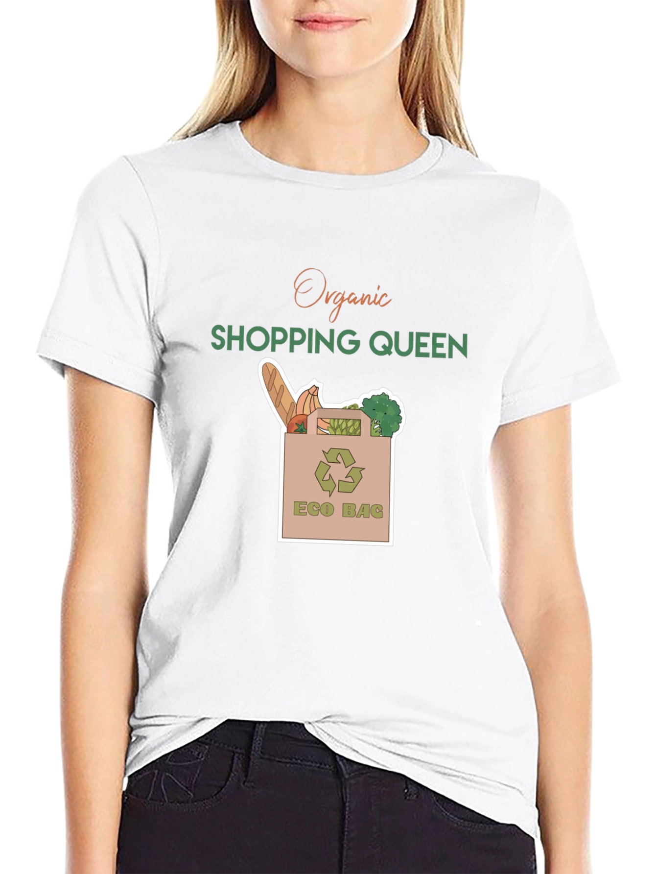 Organic Shopping Queen Eco Bag T-Shirt