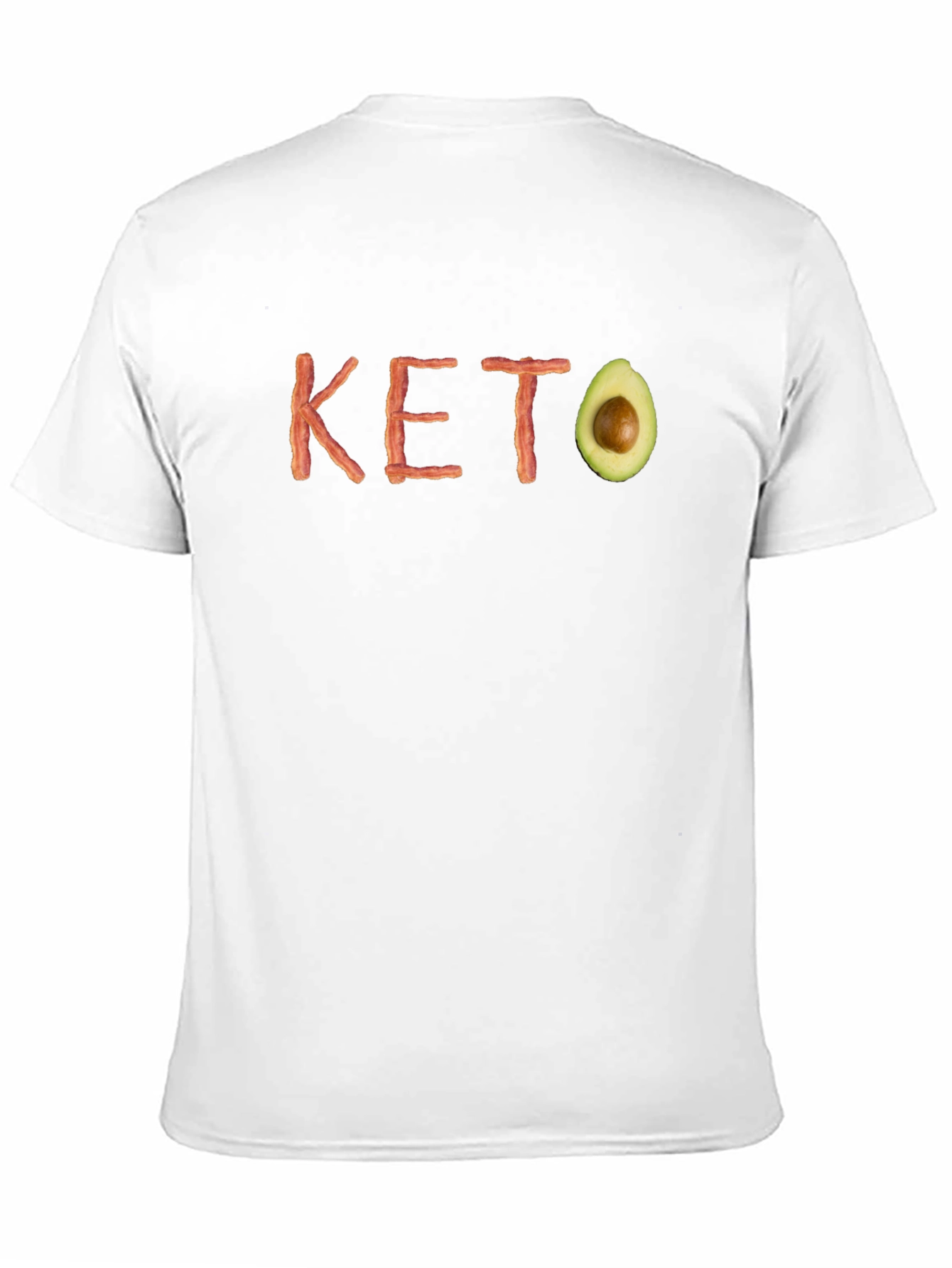 Keto Diet T-Shirt - Bacon and Avocado Design