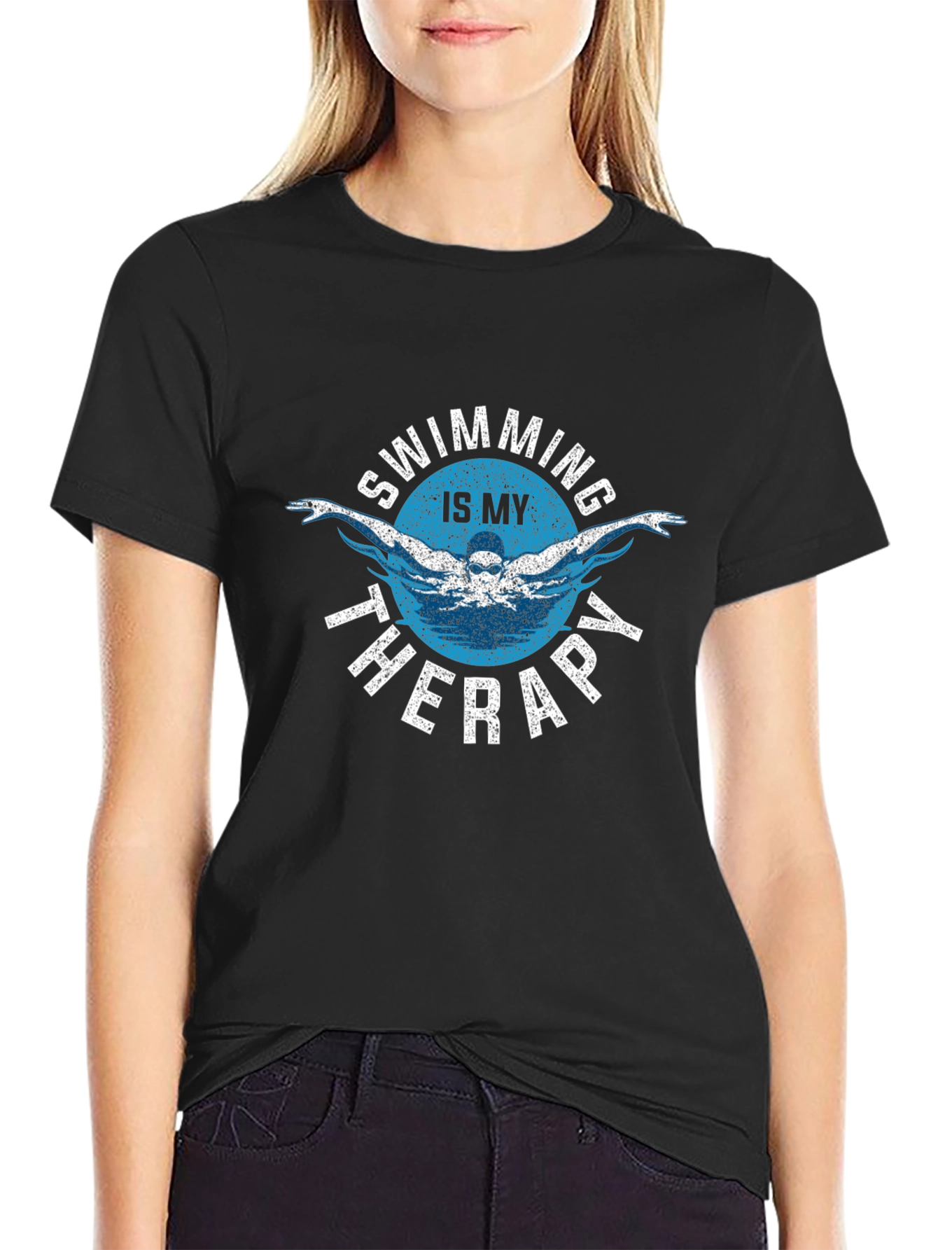 Swimming is My Therapy T-Shirt