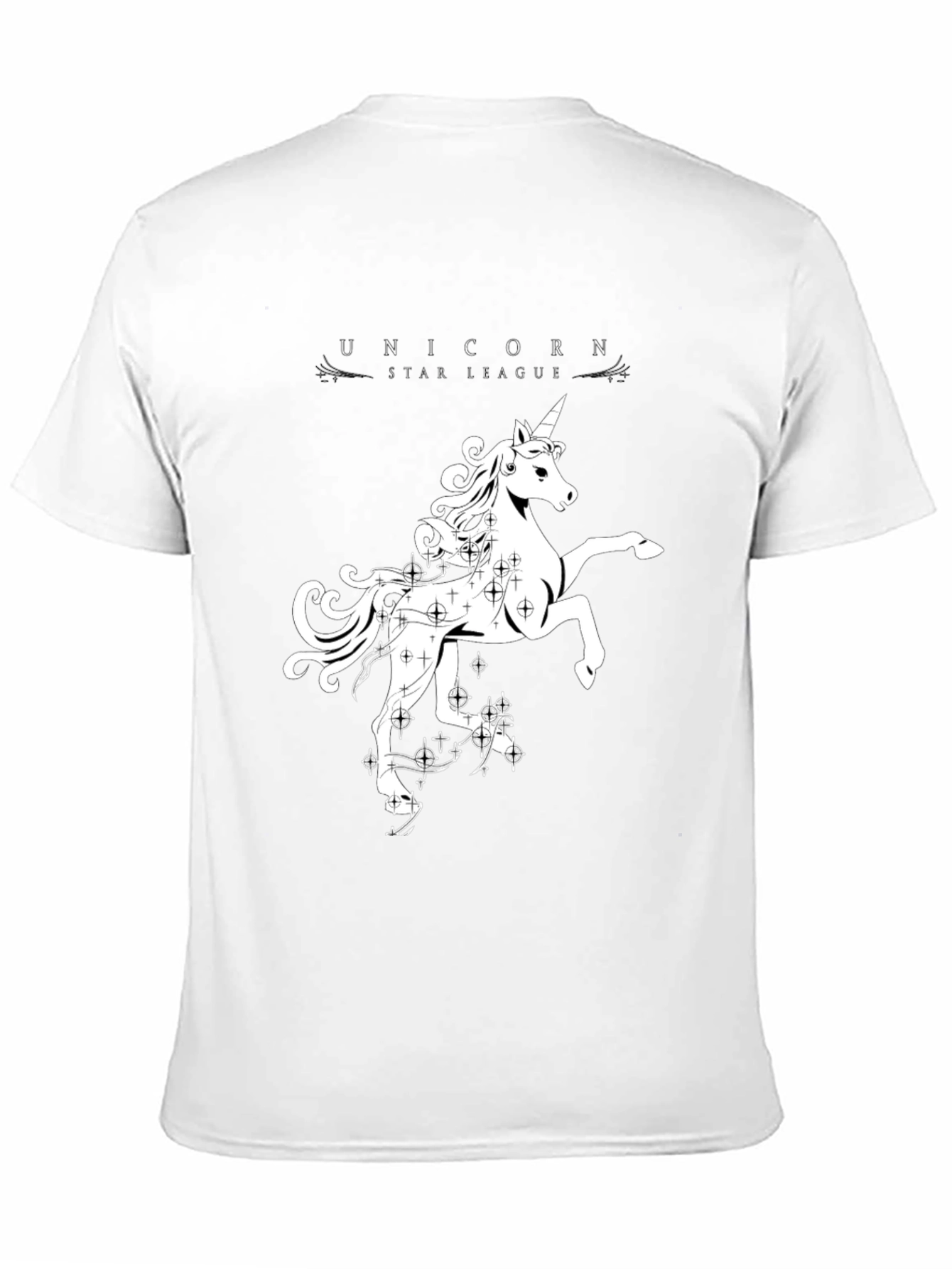 Unicorn Star League Black Graphic T-Shirt