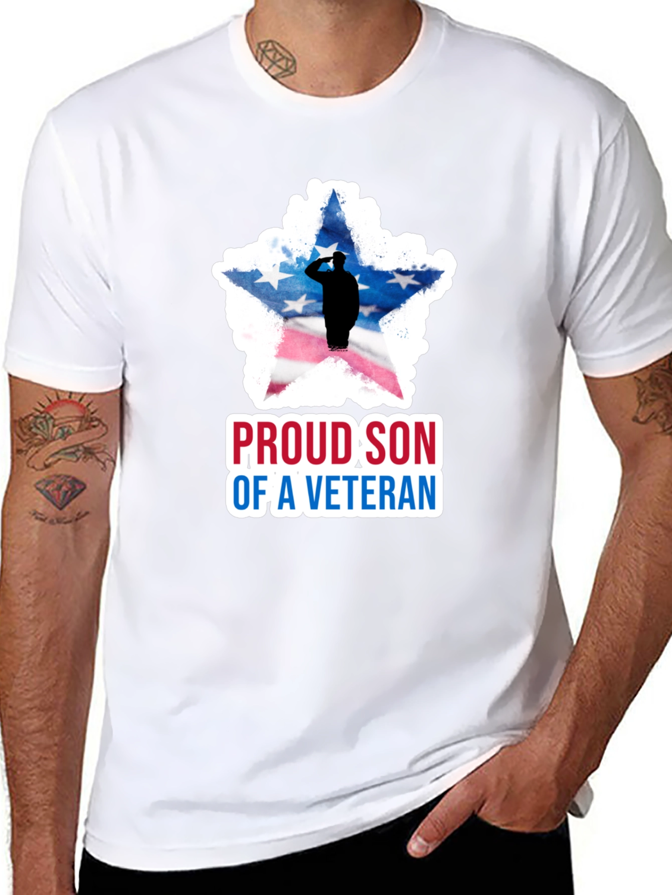 Proud Son Of A Veteran Graphic Tee