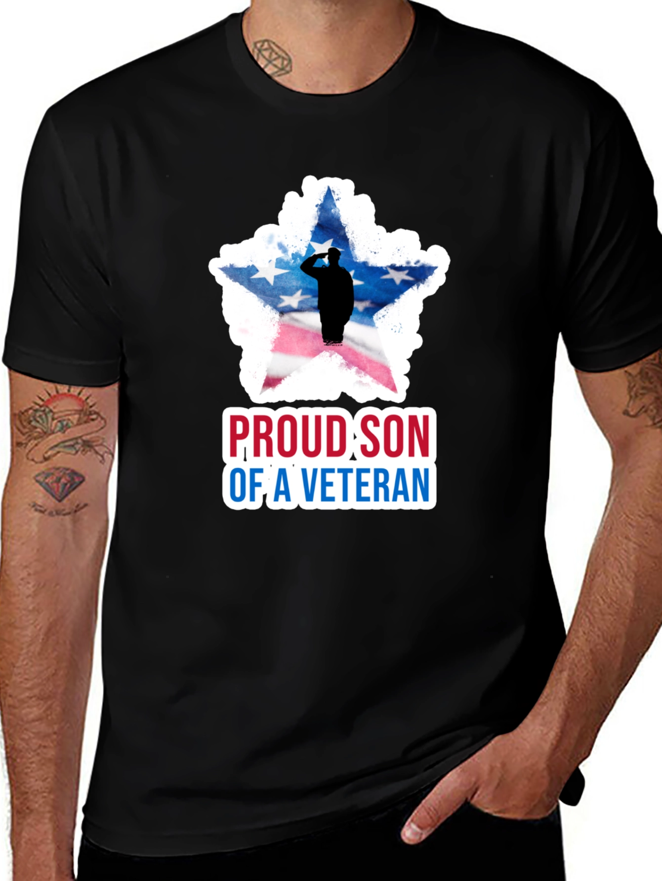 Proud Son Of A Veteran Graphic Tee