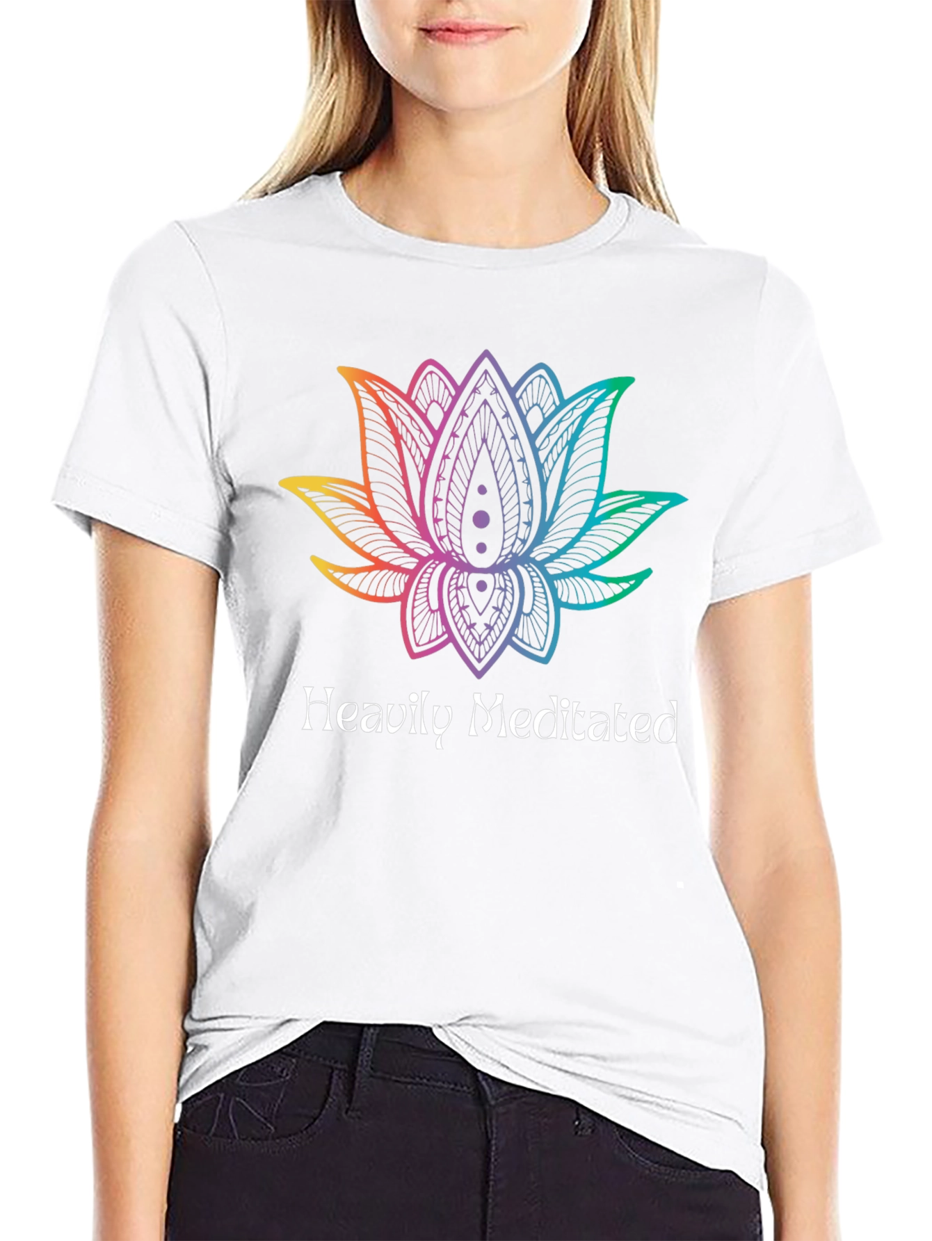 Heavily Meditated Lotus Graphic Tee