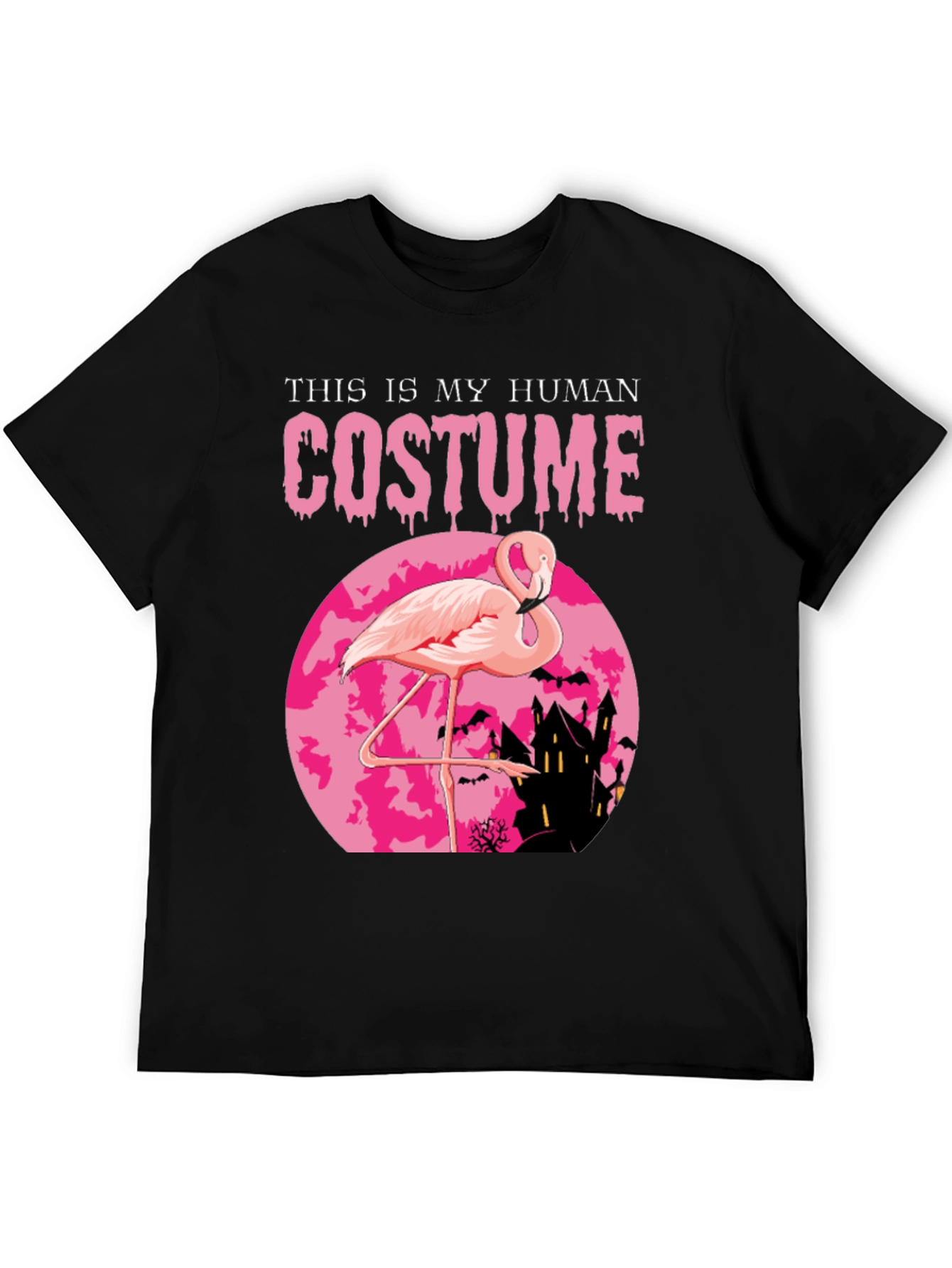 Funny Halloween Flamingo Costume T-Shirt