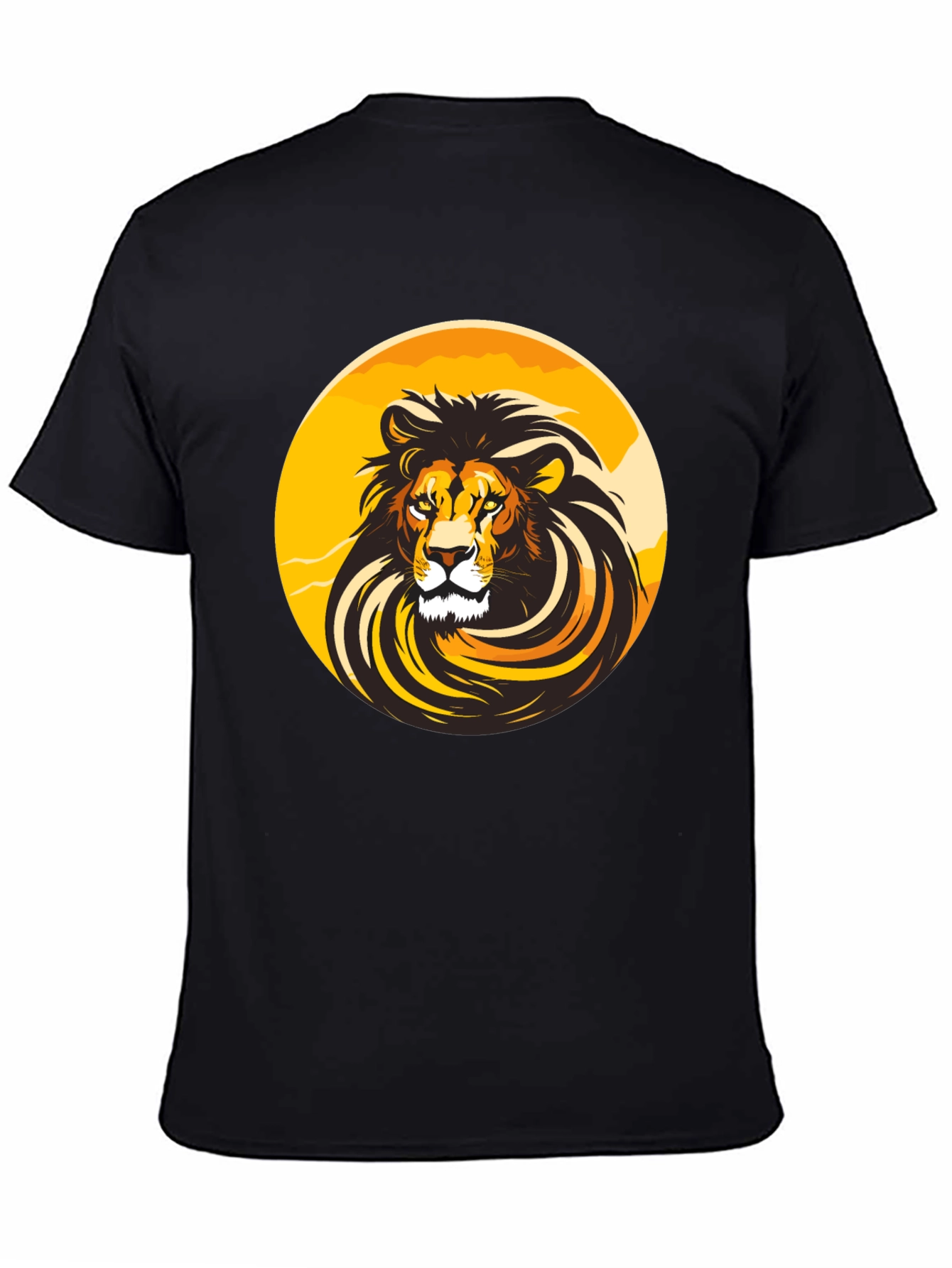 Lion Graphic Black T-Shirt