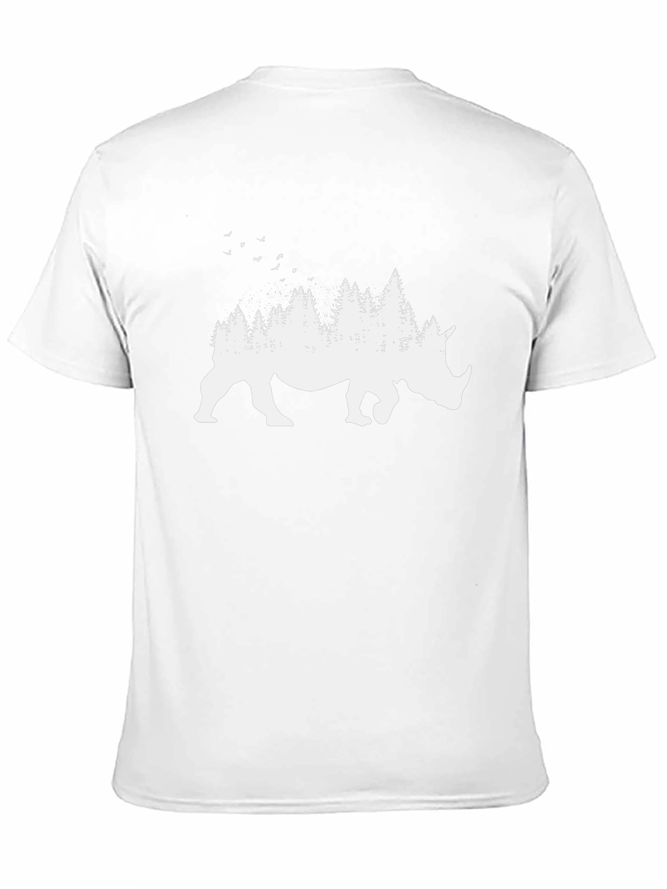 Rhino Forest Graphic Tee - Nature Inspired Shirt