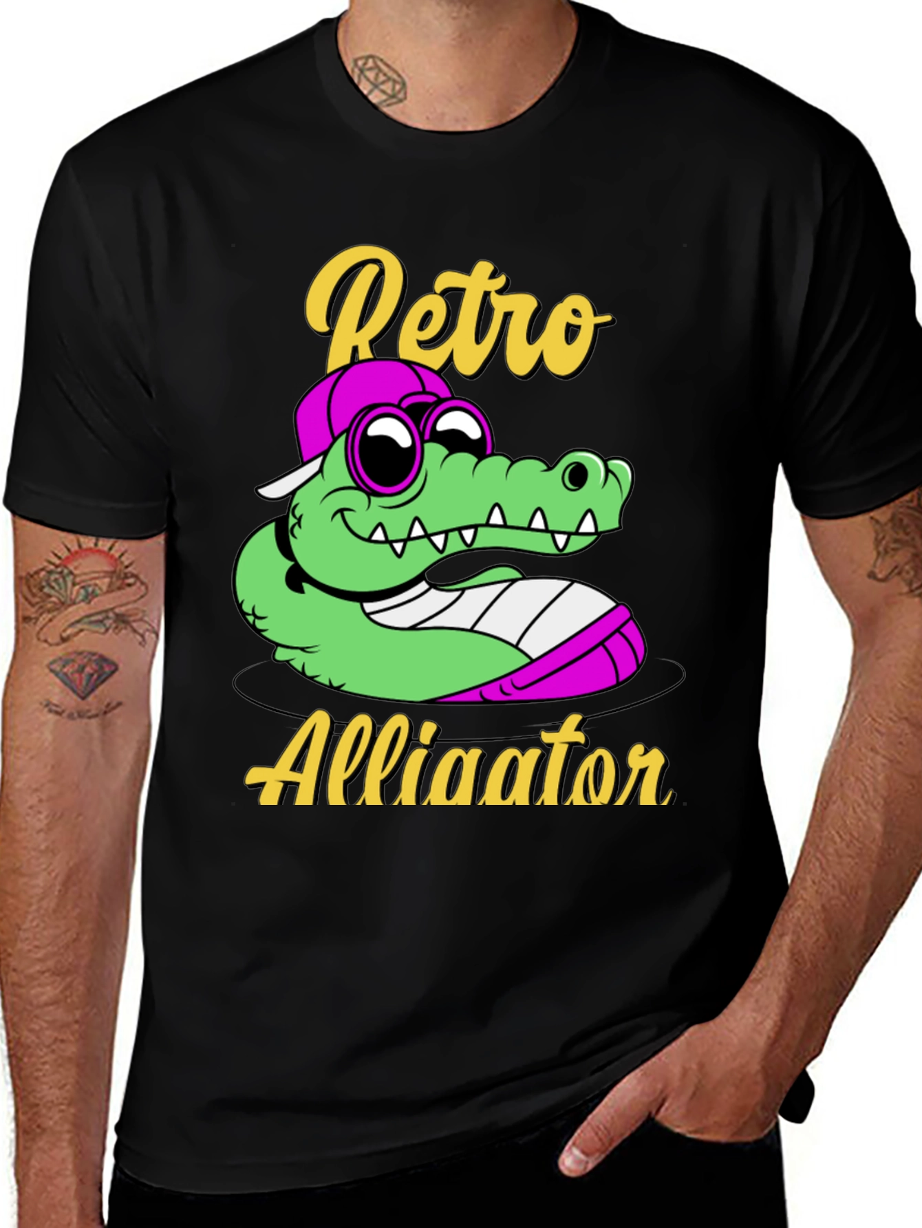 Retro Alligator Graphic T-Shirt