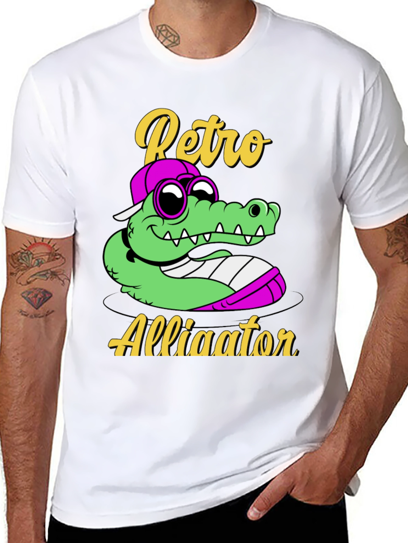 Retro Alligator Graphic T-Shirt