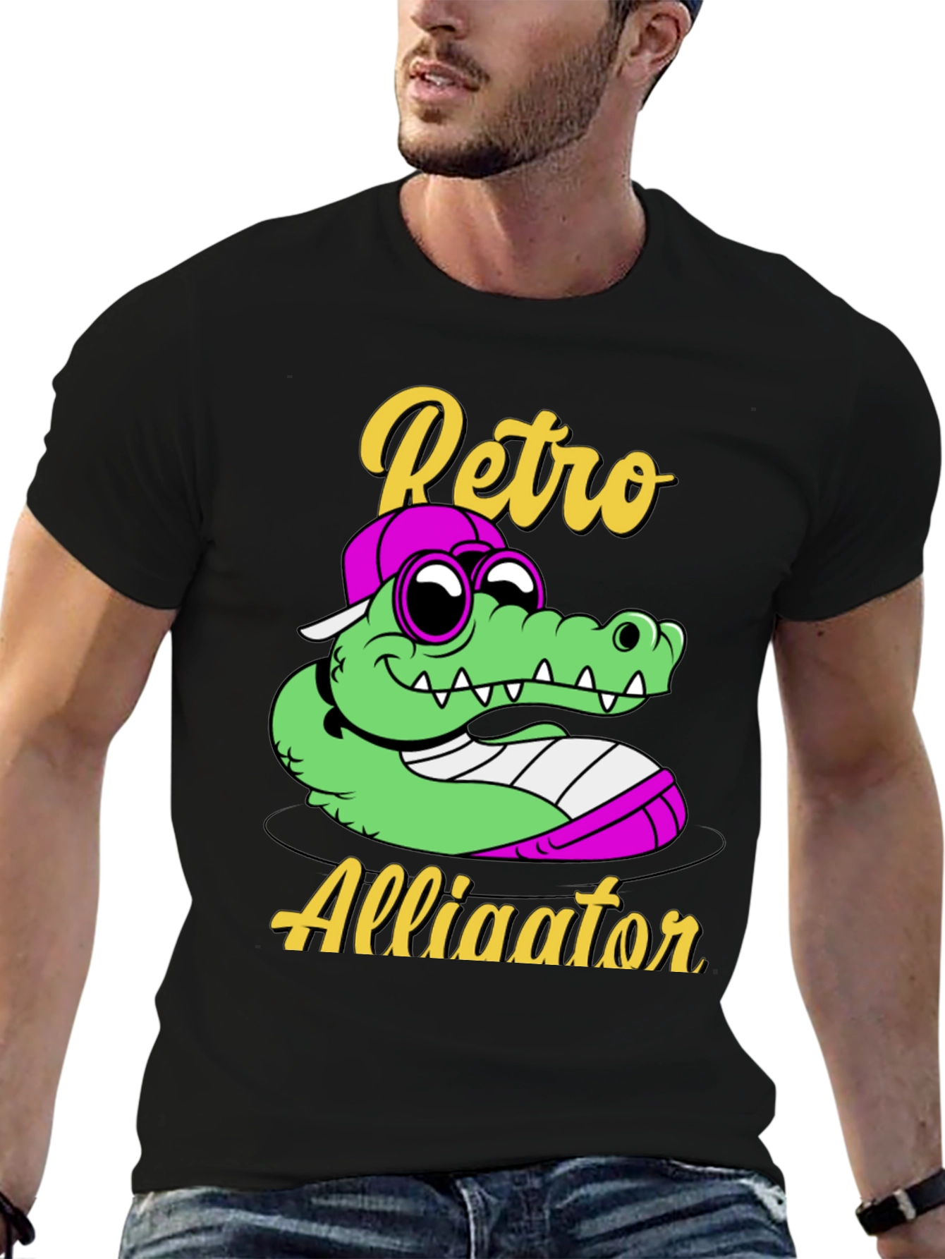 Retro Alligator Graphic T-Shirt