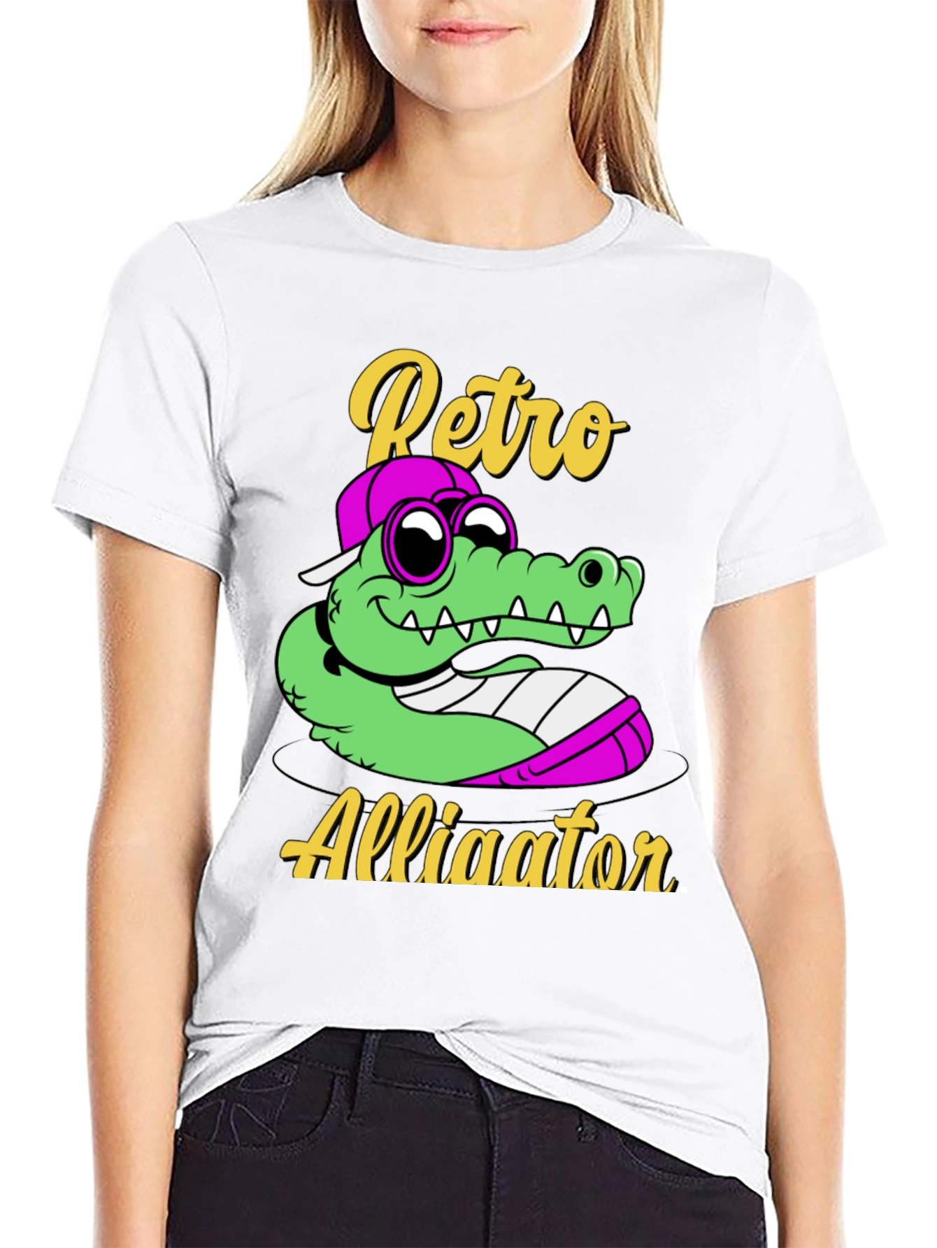 Retro Alligator Graphic T-Shirt