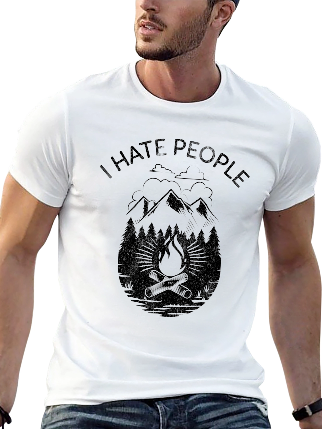 I Hate People Camping Graphic T-Shirt
