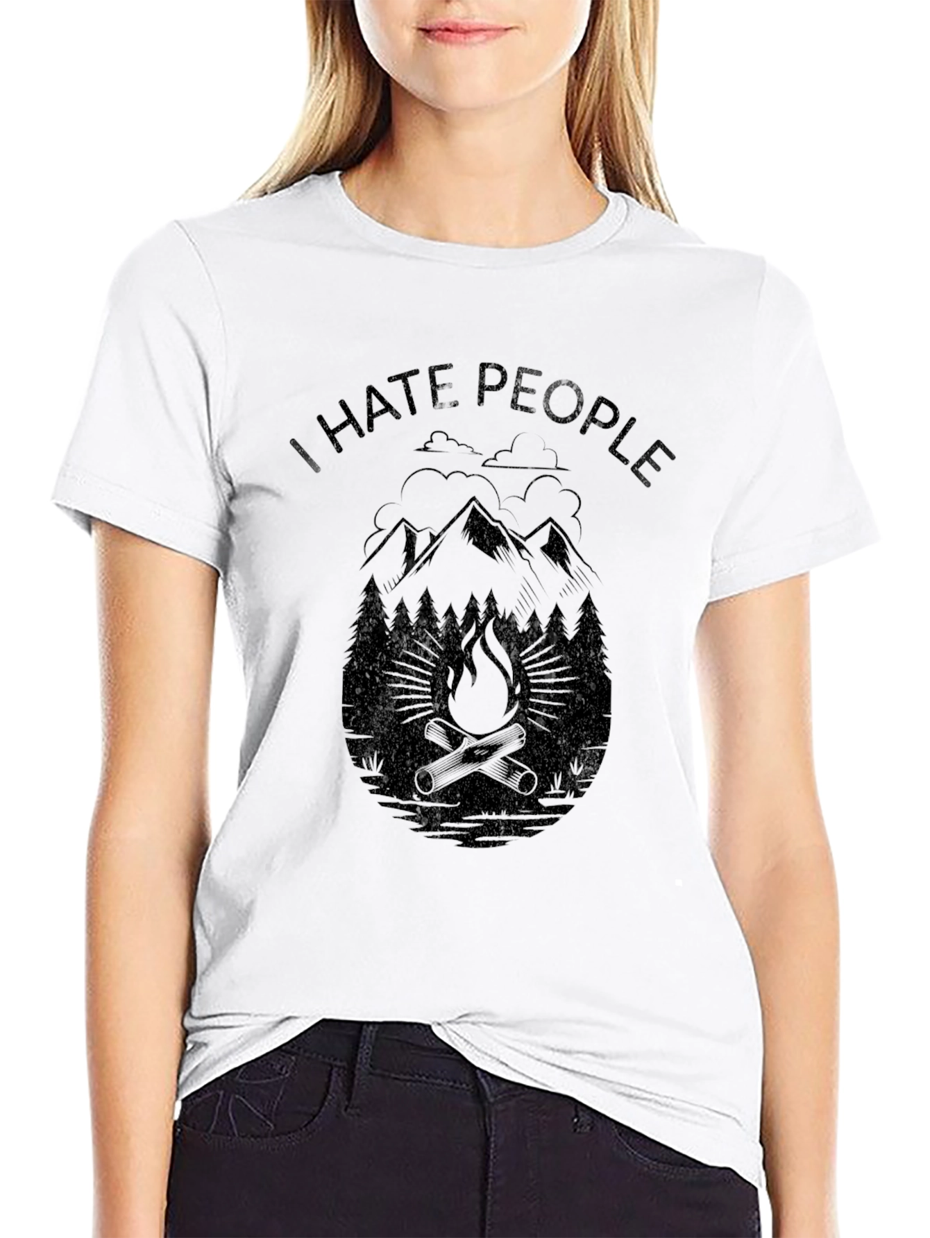 I Hate People Camping Graphic T-Shirt