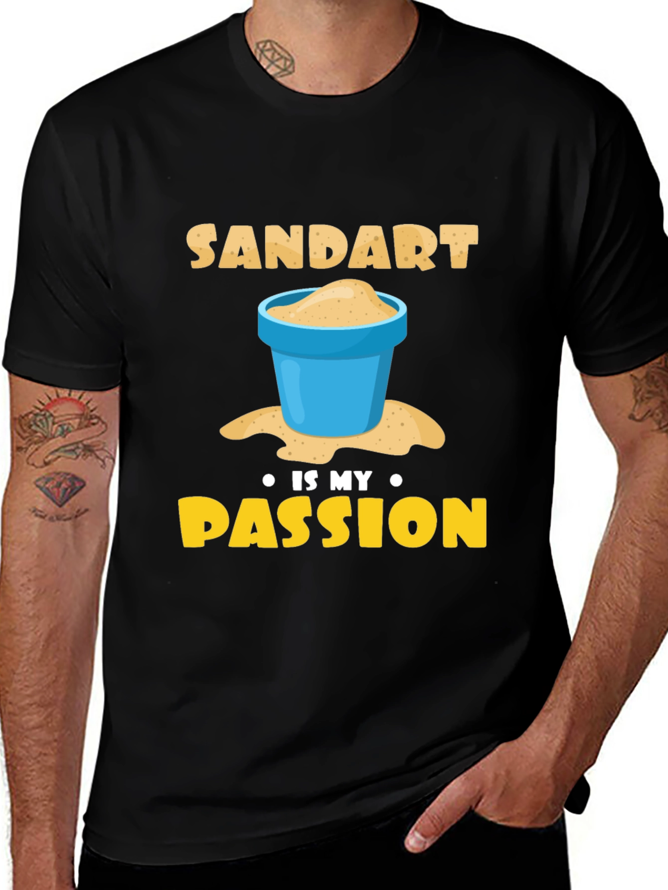 Sand Art Passion T-Shirt | Playful Graphic Tee