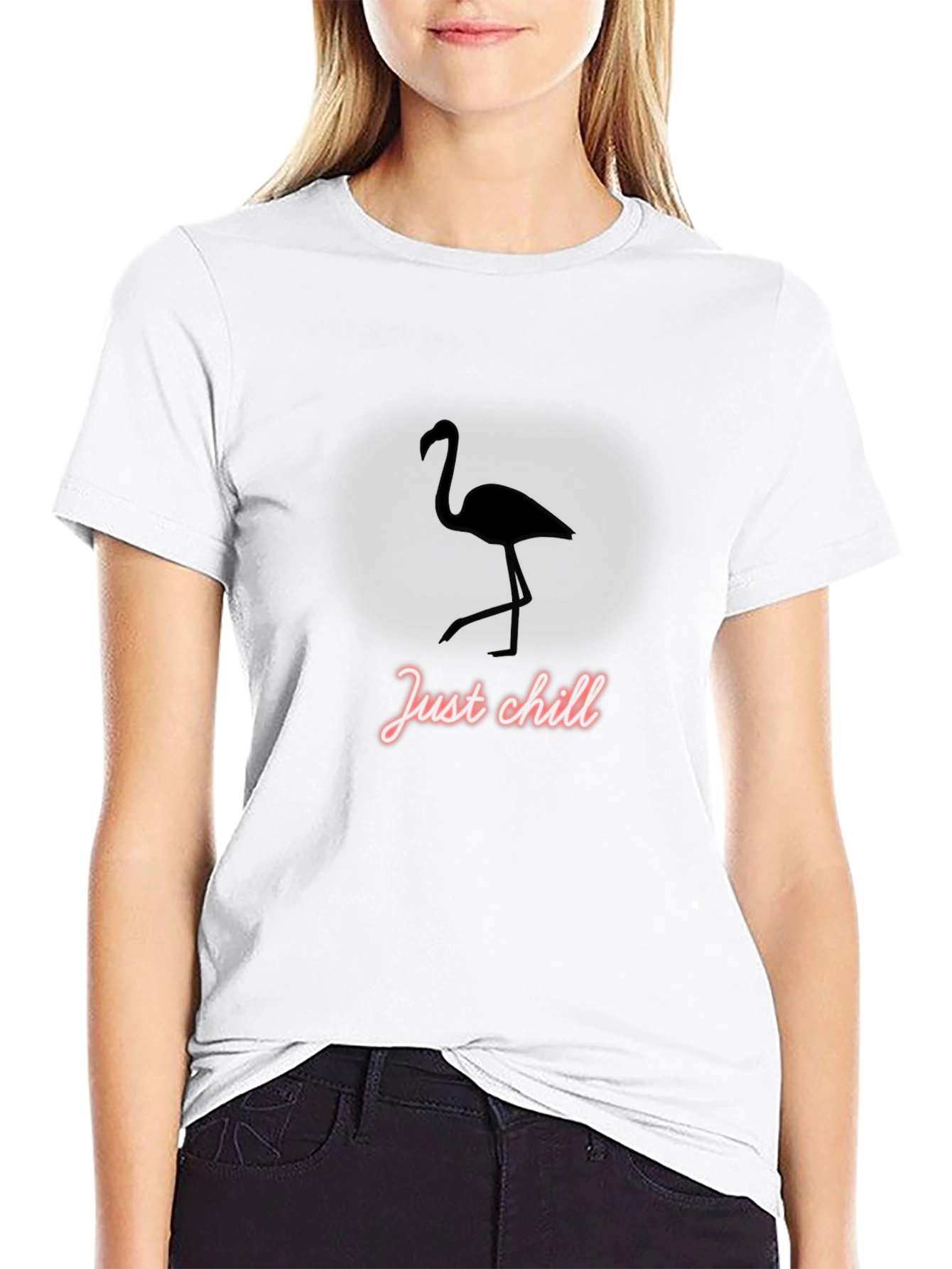 Just Chill Flamingo T-Shirt - Relaxed Style