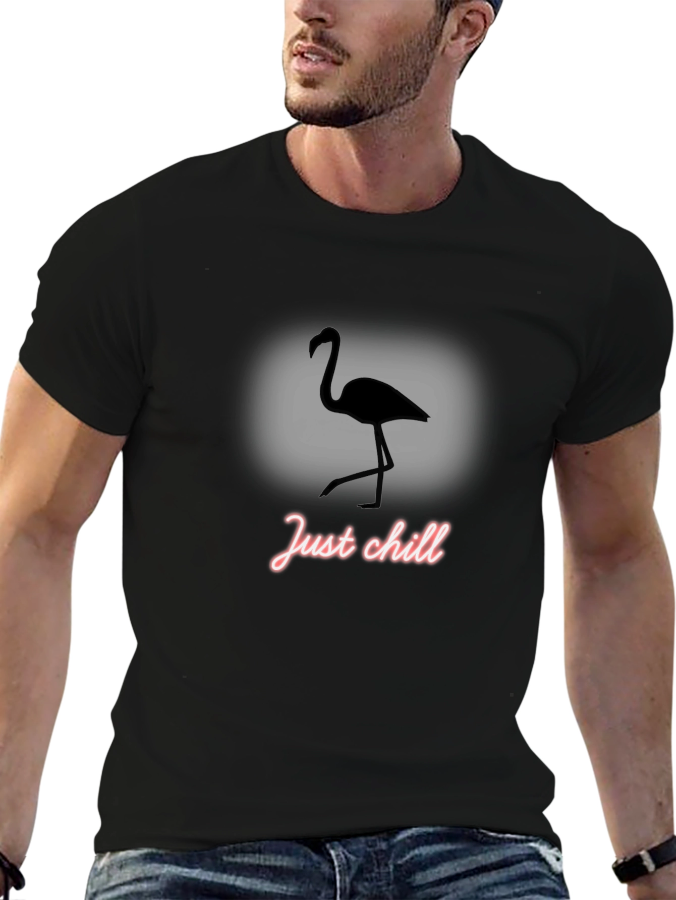 Just Chill Flamingo T-Shirt - Relaxed Style