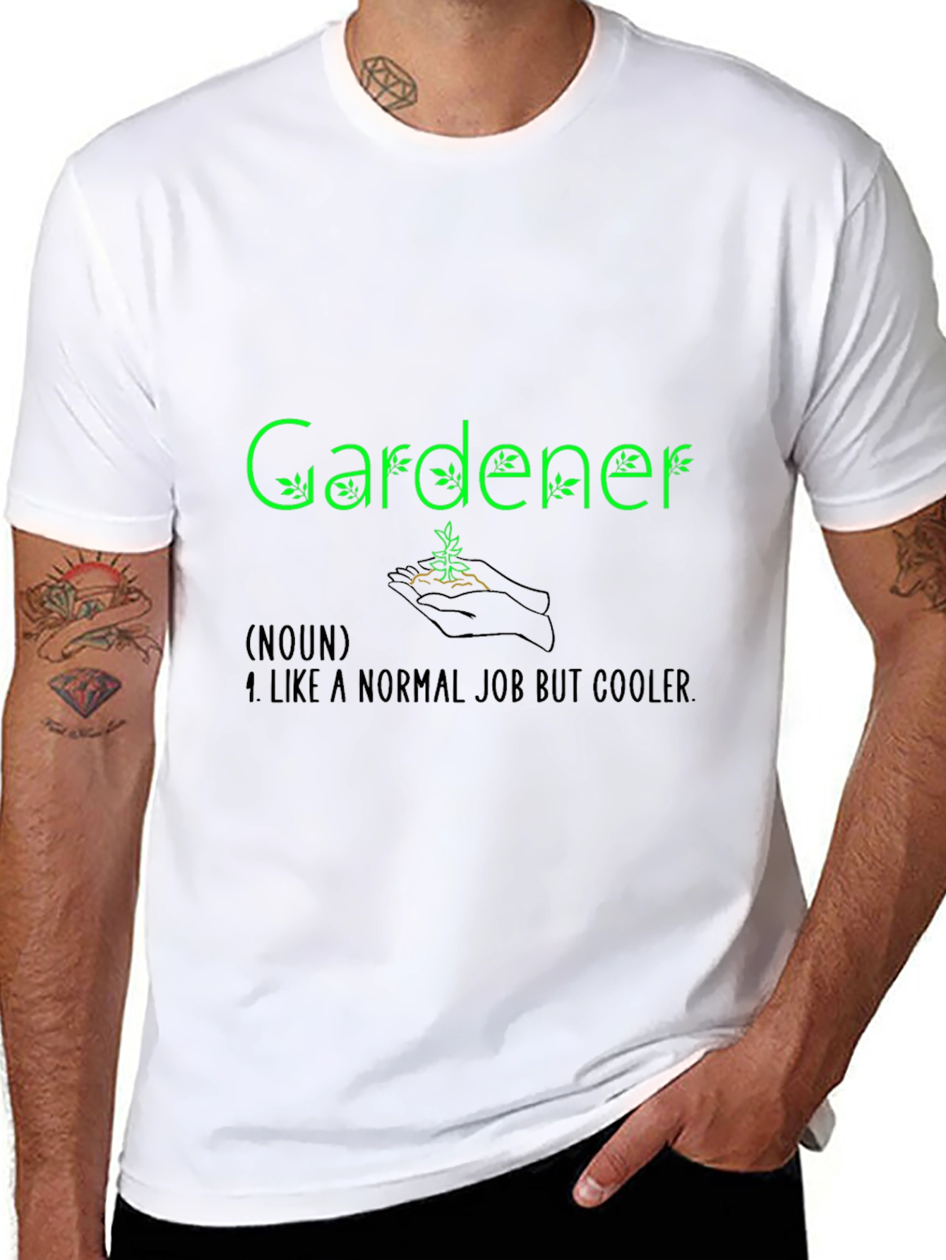Gardener Definition Black T-Shirt