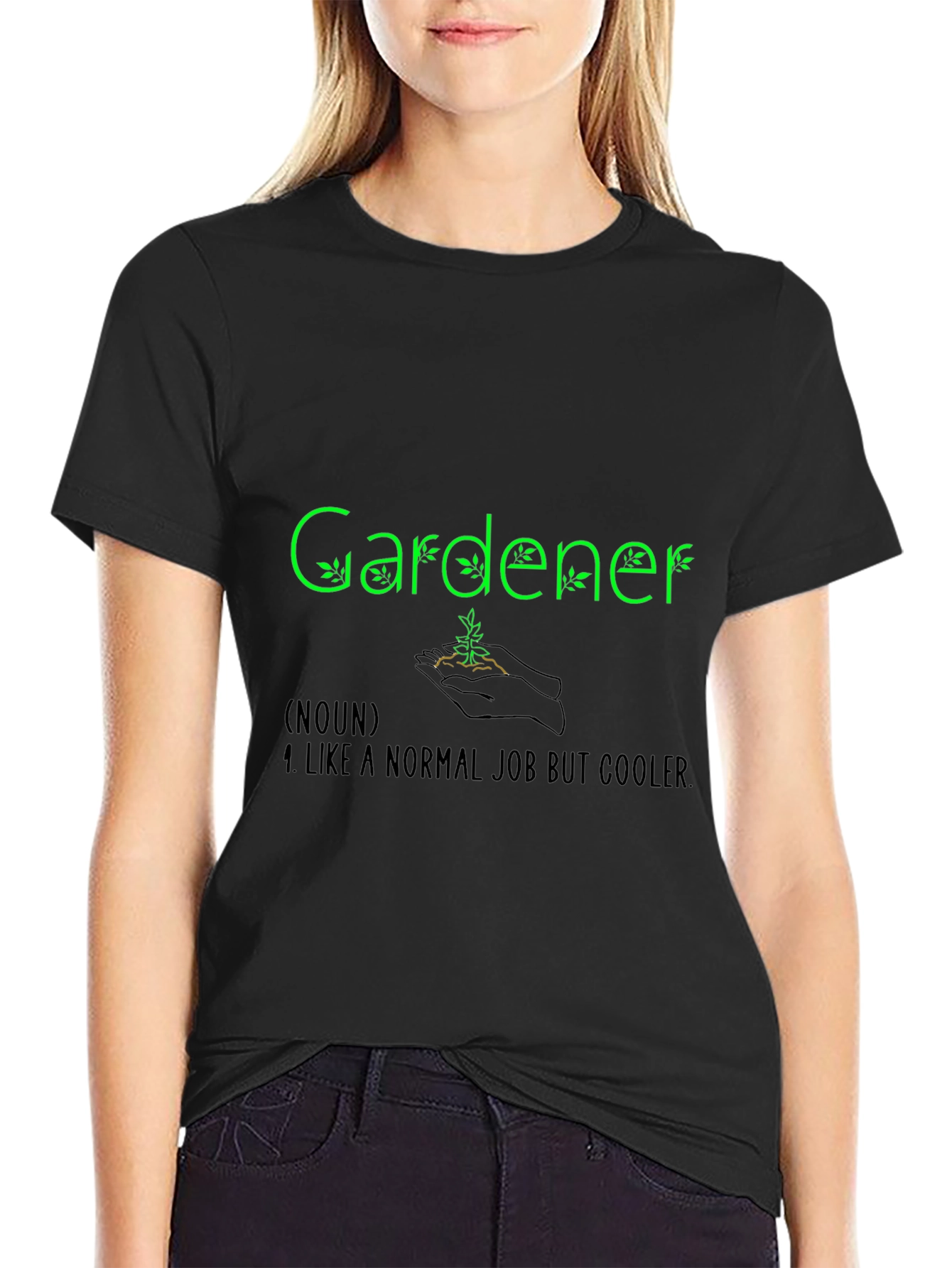 Gardener Definition Black T-Shirt