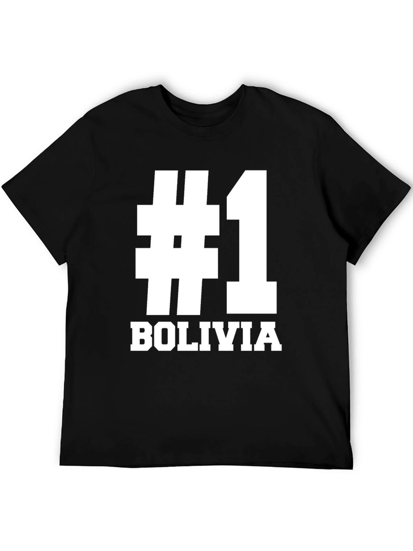 #1 Bolivia Black T-Shirt - Show Your Pride!