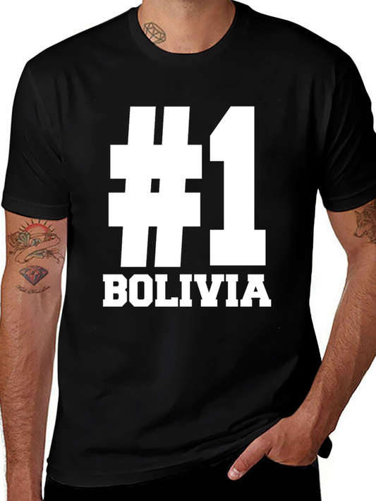 #1 Bolivia Black T-Shirt - Show Your Pride!