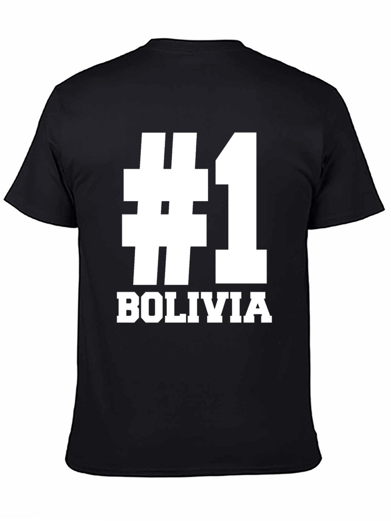 #1 Bolivia Black T-Shirt - Show Your Pride!