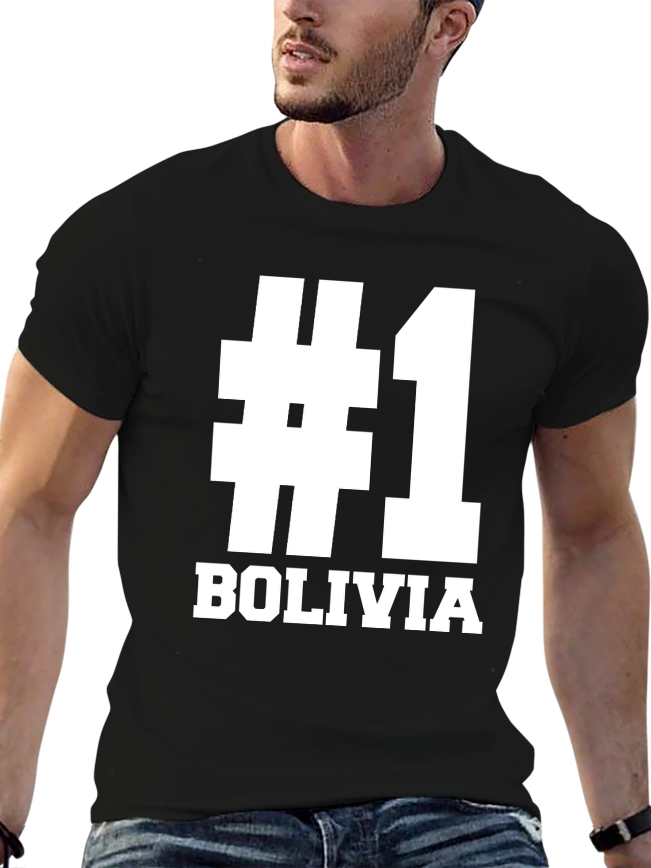 #1 Bolivia Black T-Shirt - Show Your Pride!
