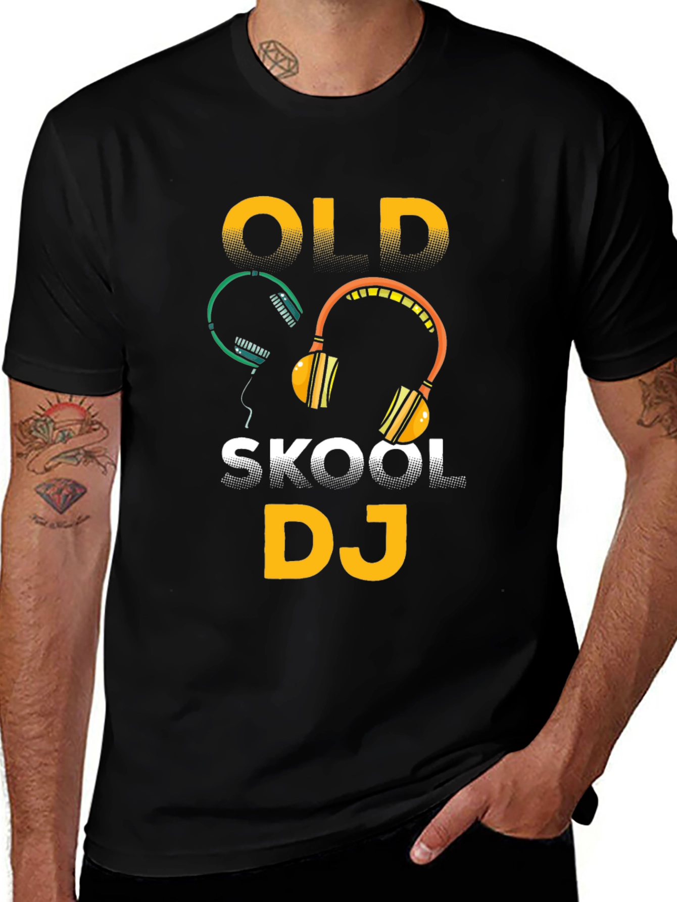 Old Skool DJ Graphic T-Shirt - Music Lover Tee