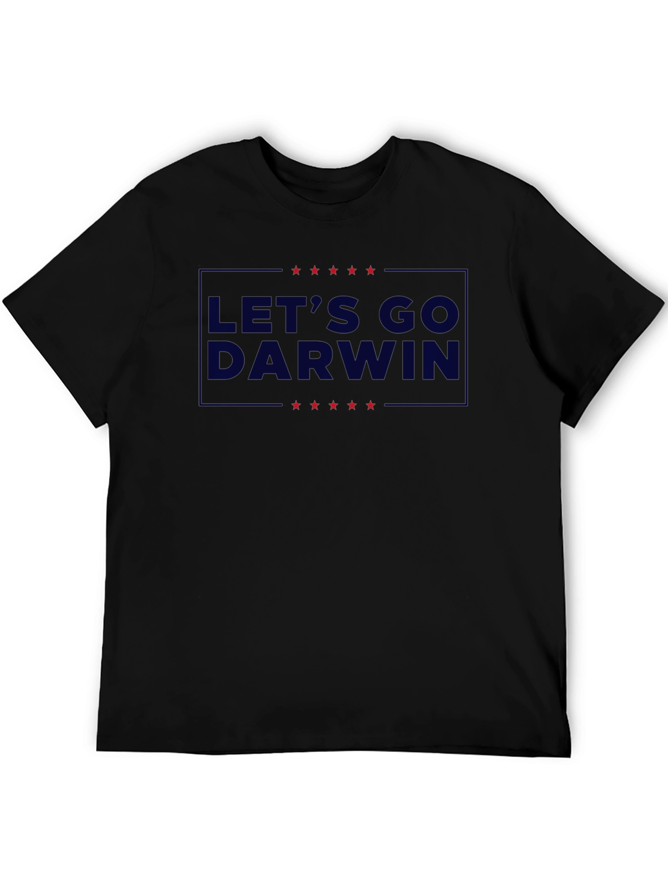 Lets Go Darwin Graphic Tee - Black Crew Neck