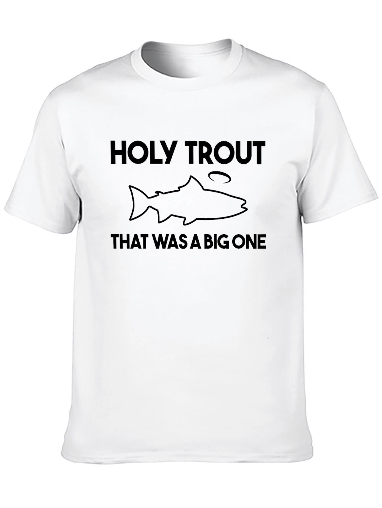 Holy Trout Graphic Tee - Fishing Humor T-Shirt