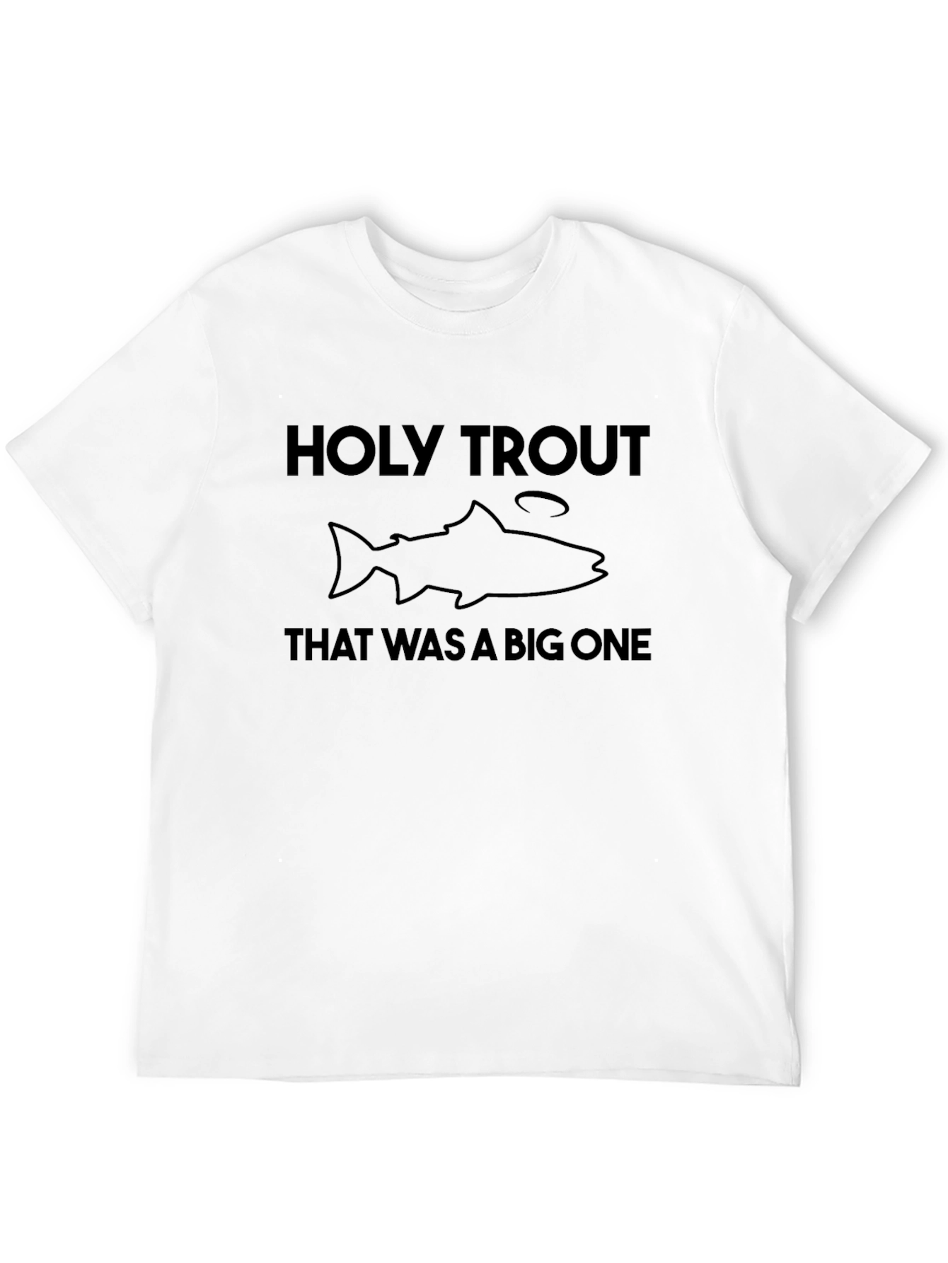 Holy Trout Graphic Tee - Fishing Humor T-Shirt