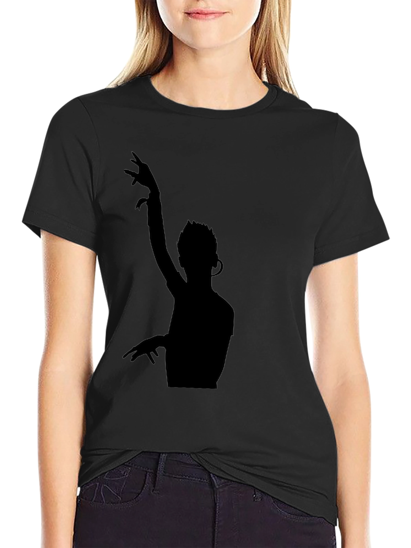 DJ Silhouette Black T-Shirt - Stylish Music Lover Tee