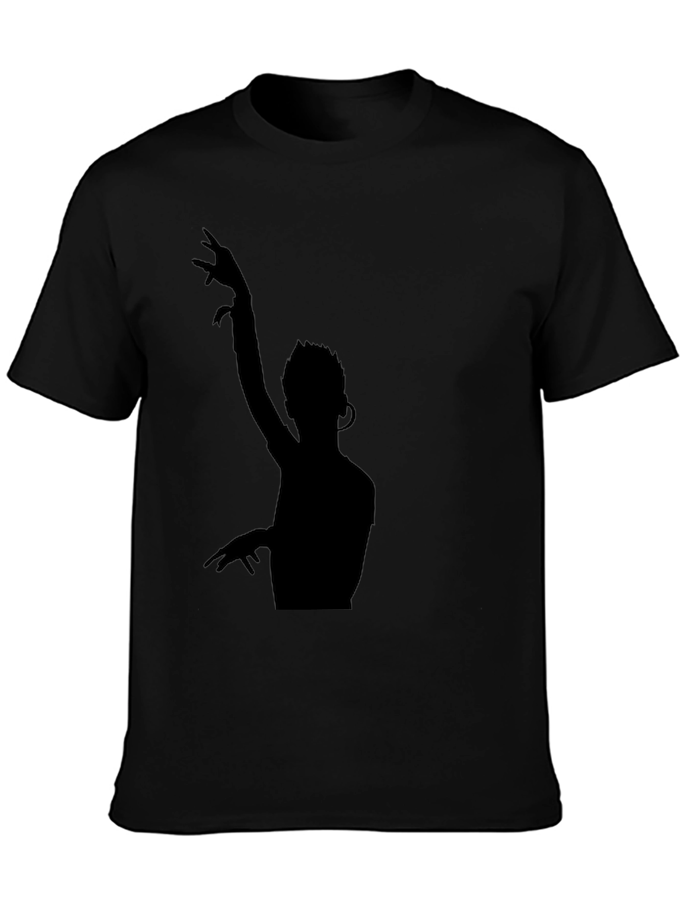 DJ Silhouette Black T-Shirt - Stylish Music Lover Tee