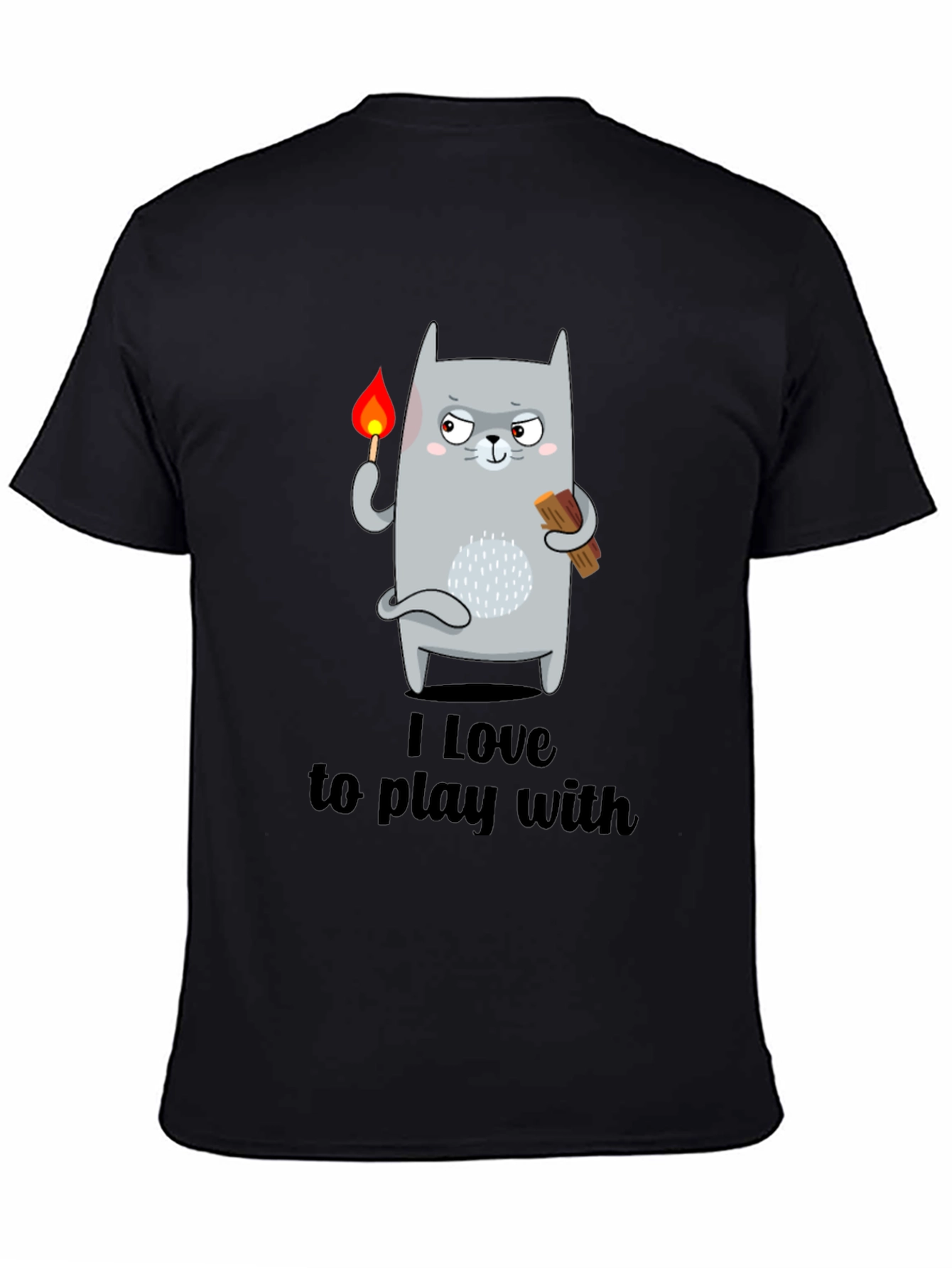 I Love To Play With Funny Cat T-Shirt