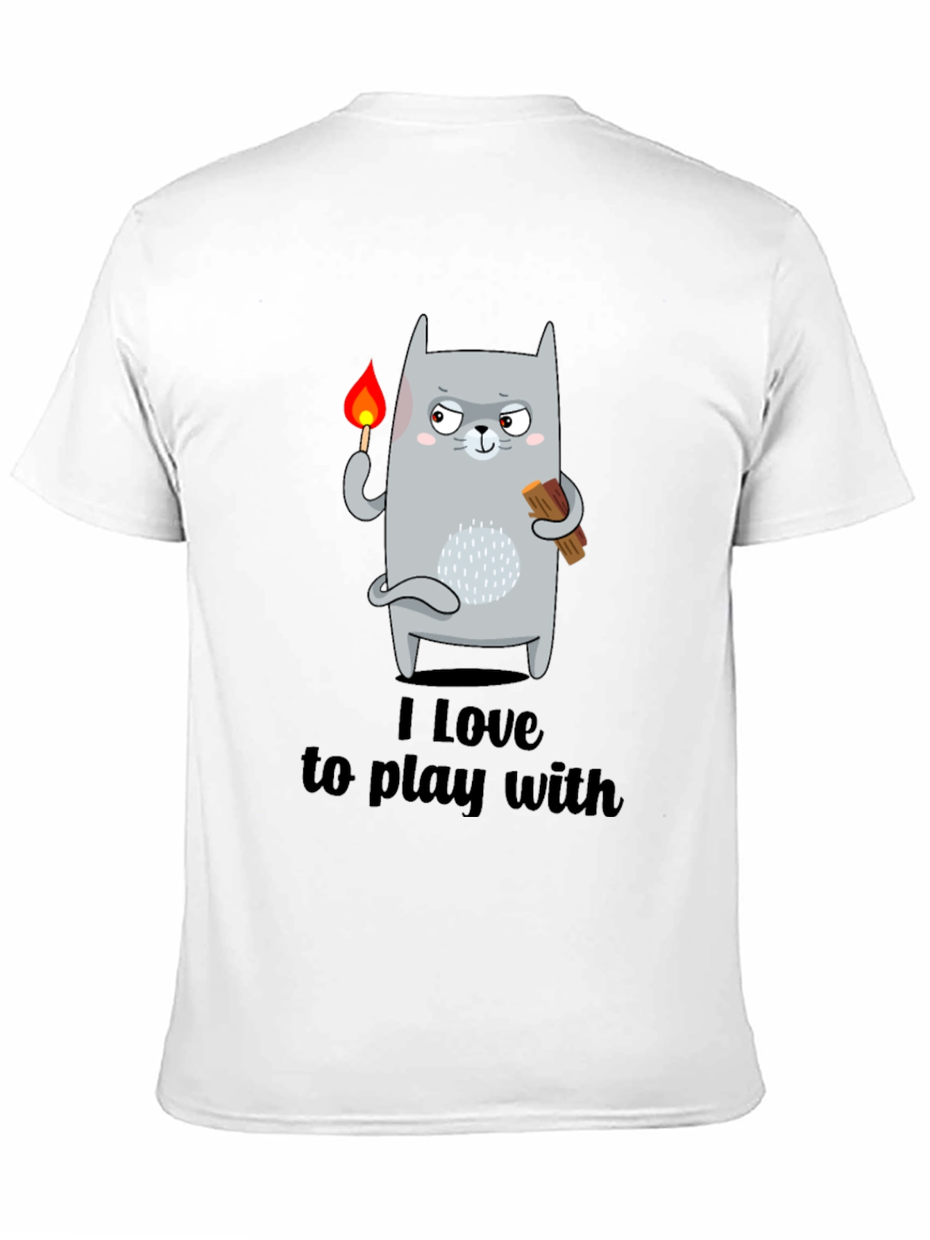 I Love To Play With Funny Cat T-Shirt