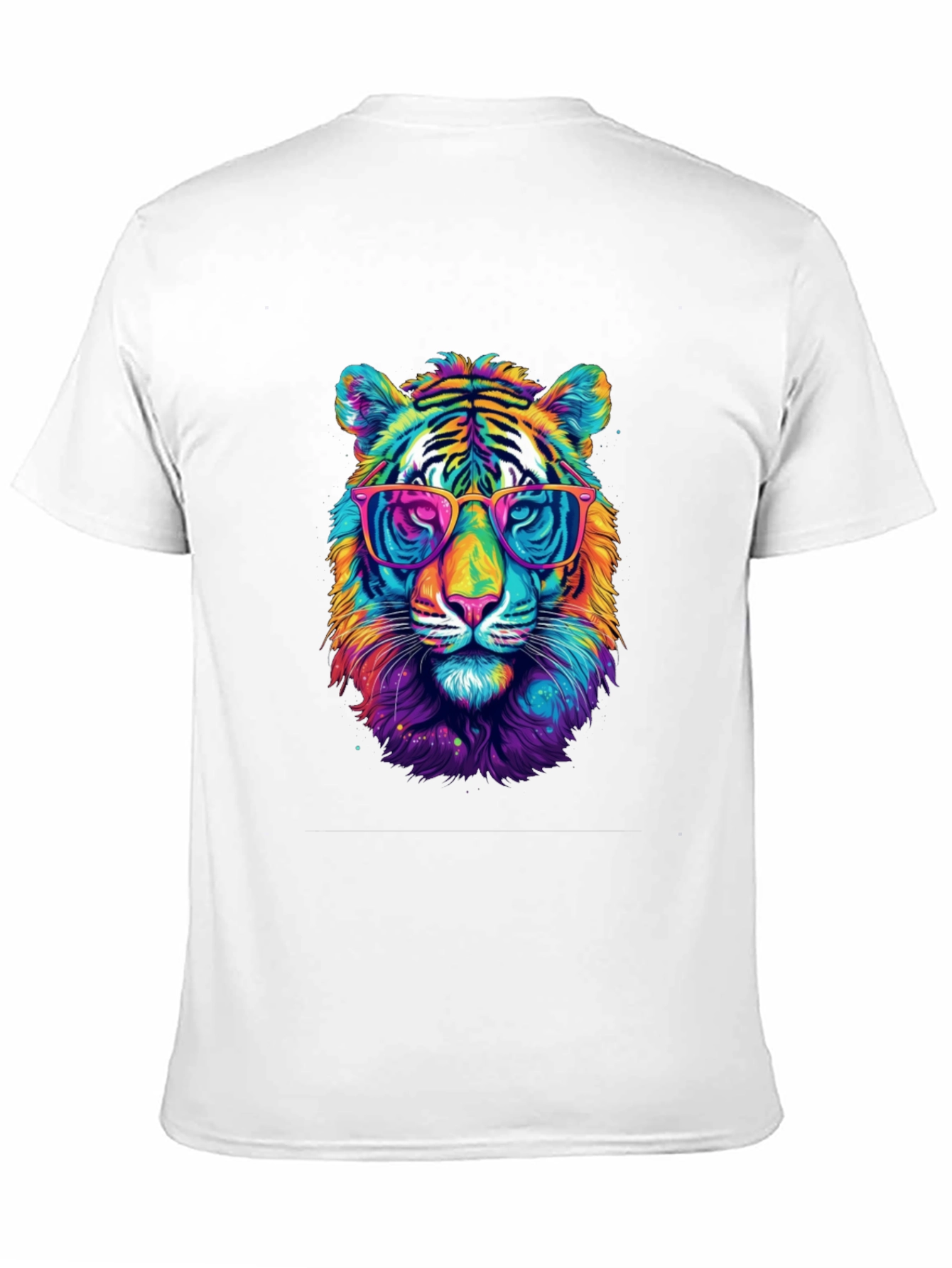 Vibrant Tiger Graphic Tee - Cool Animal Print Shirt