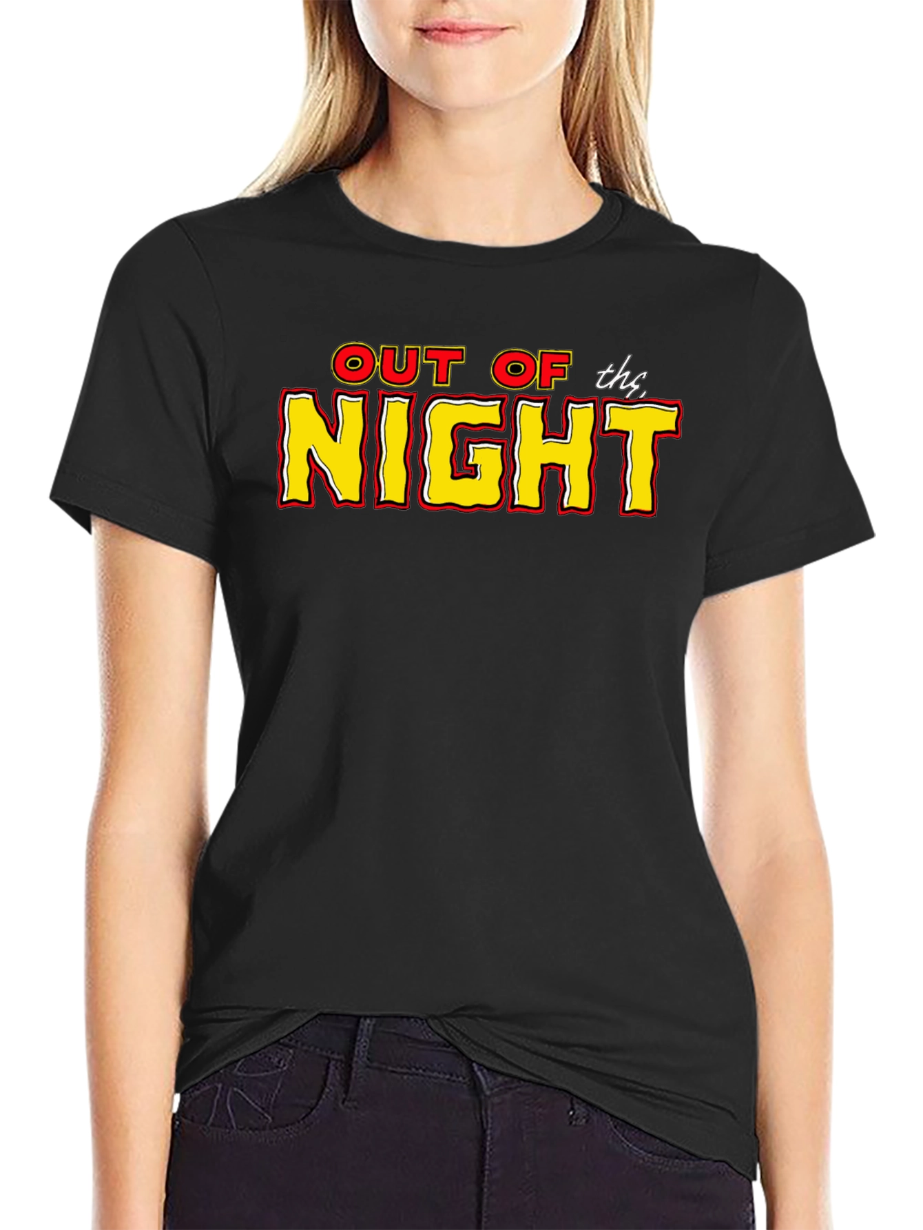 Out of the Night Black Graphic Tee