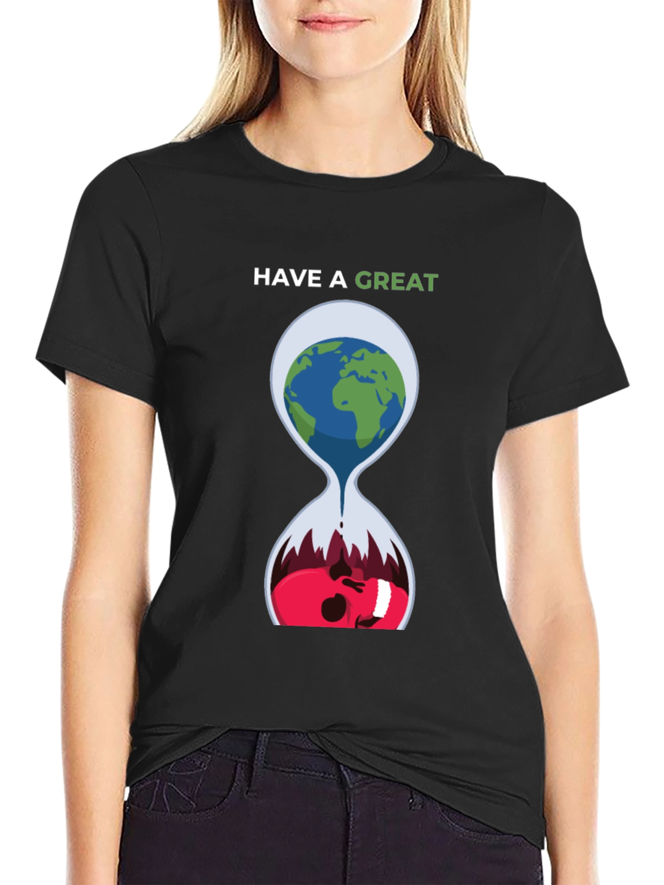 Unique Earth Hourglass Graphic Tee