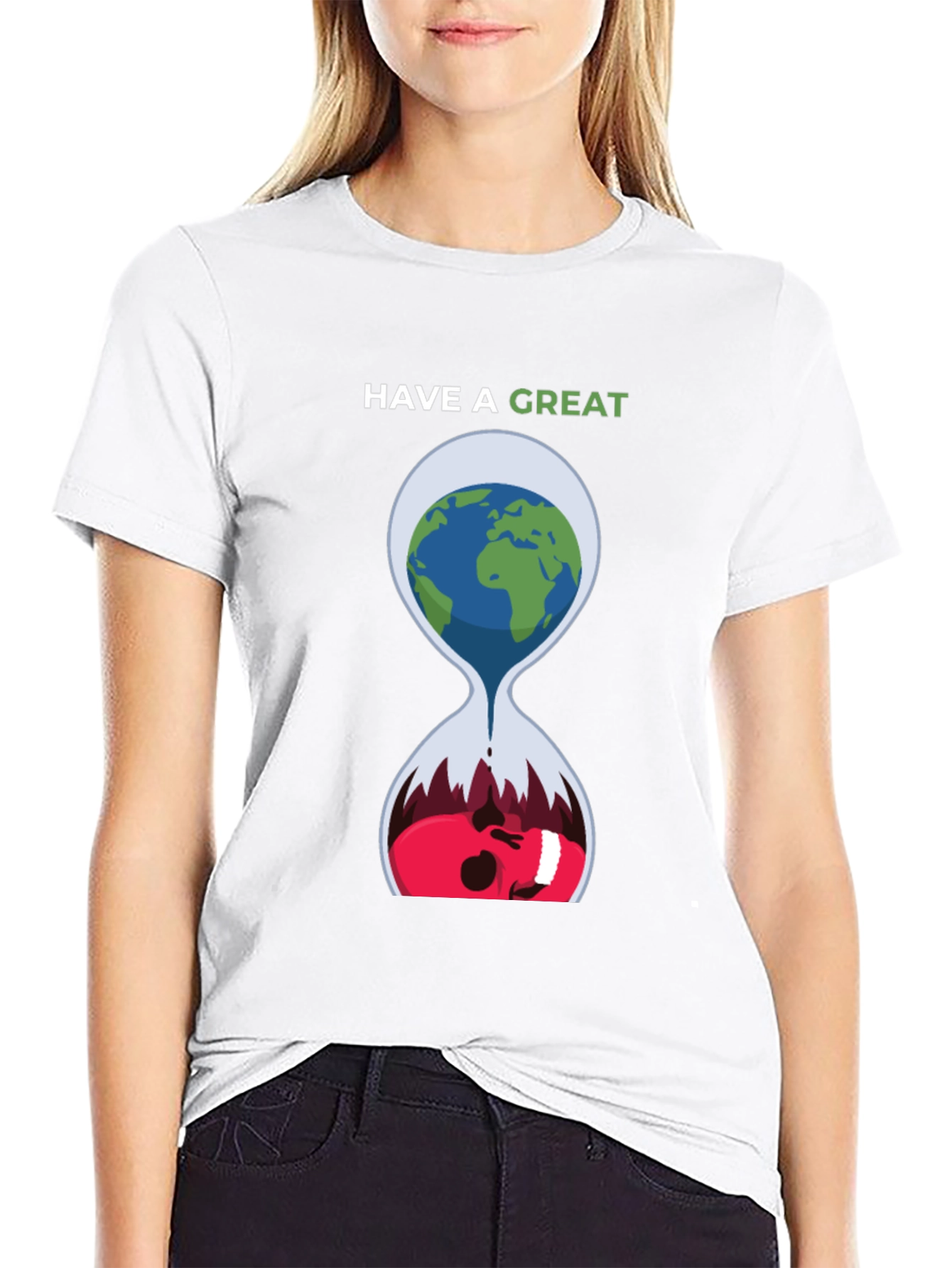 Unique Earth Hourglass Graphic Tee