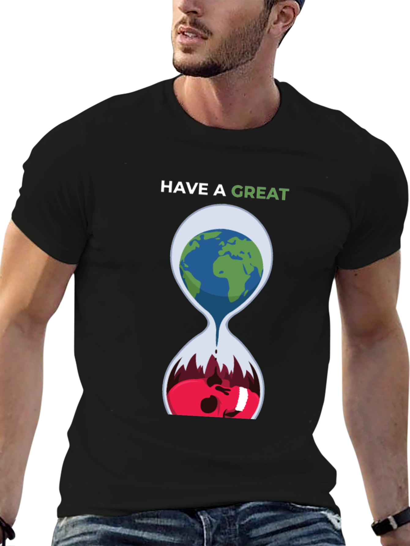 Unique Earth Hourglass Graphic Tee