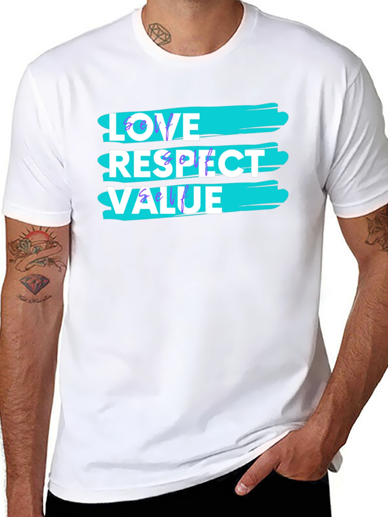 Love Respect Value Graphic Tee - Soft Cotton Blend