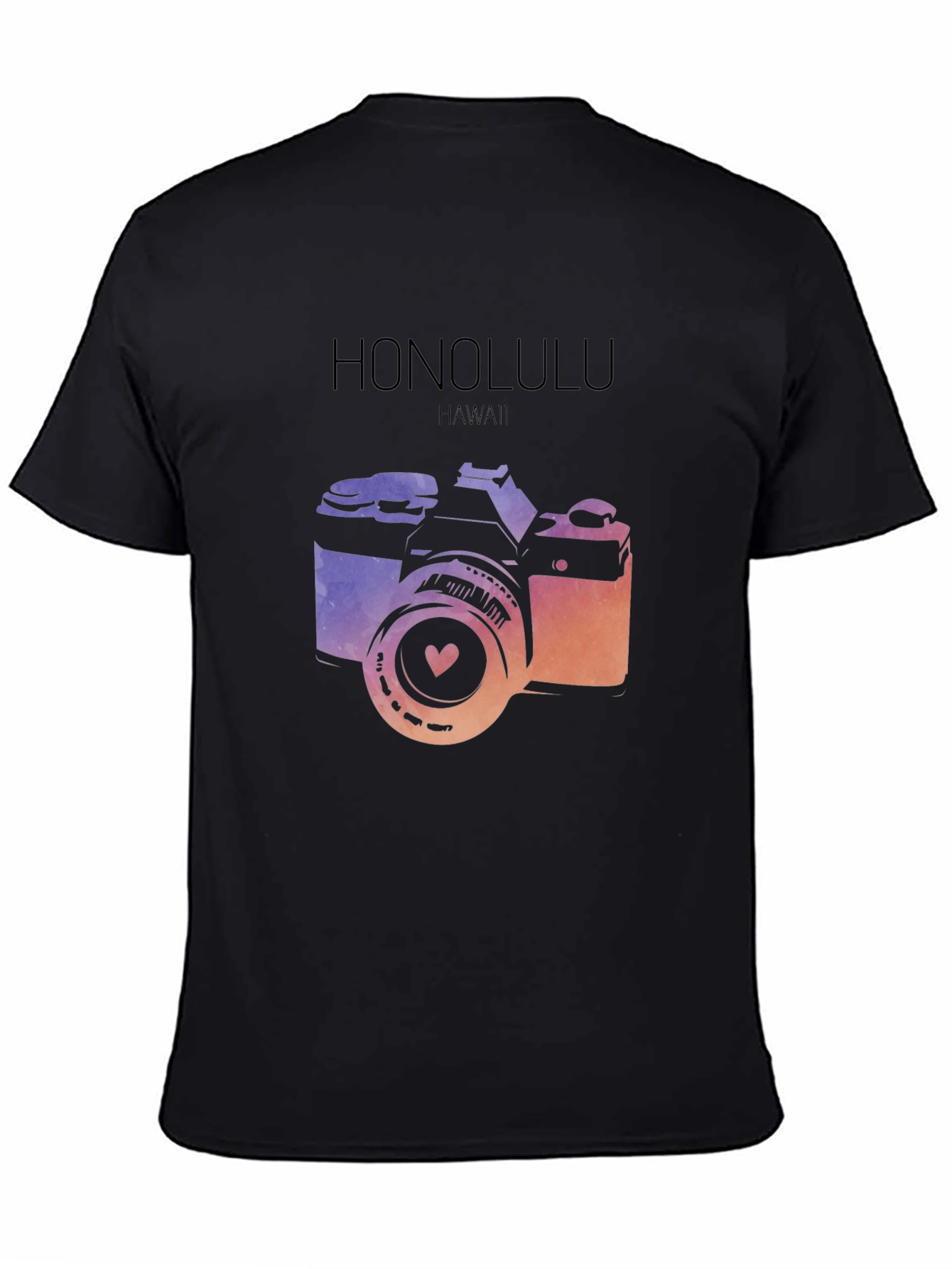 Honolulu Camera Graphic Tee - Hawaii Souvenir