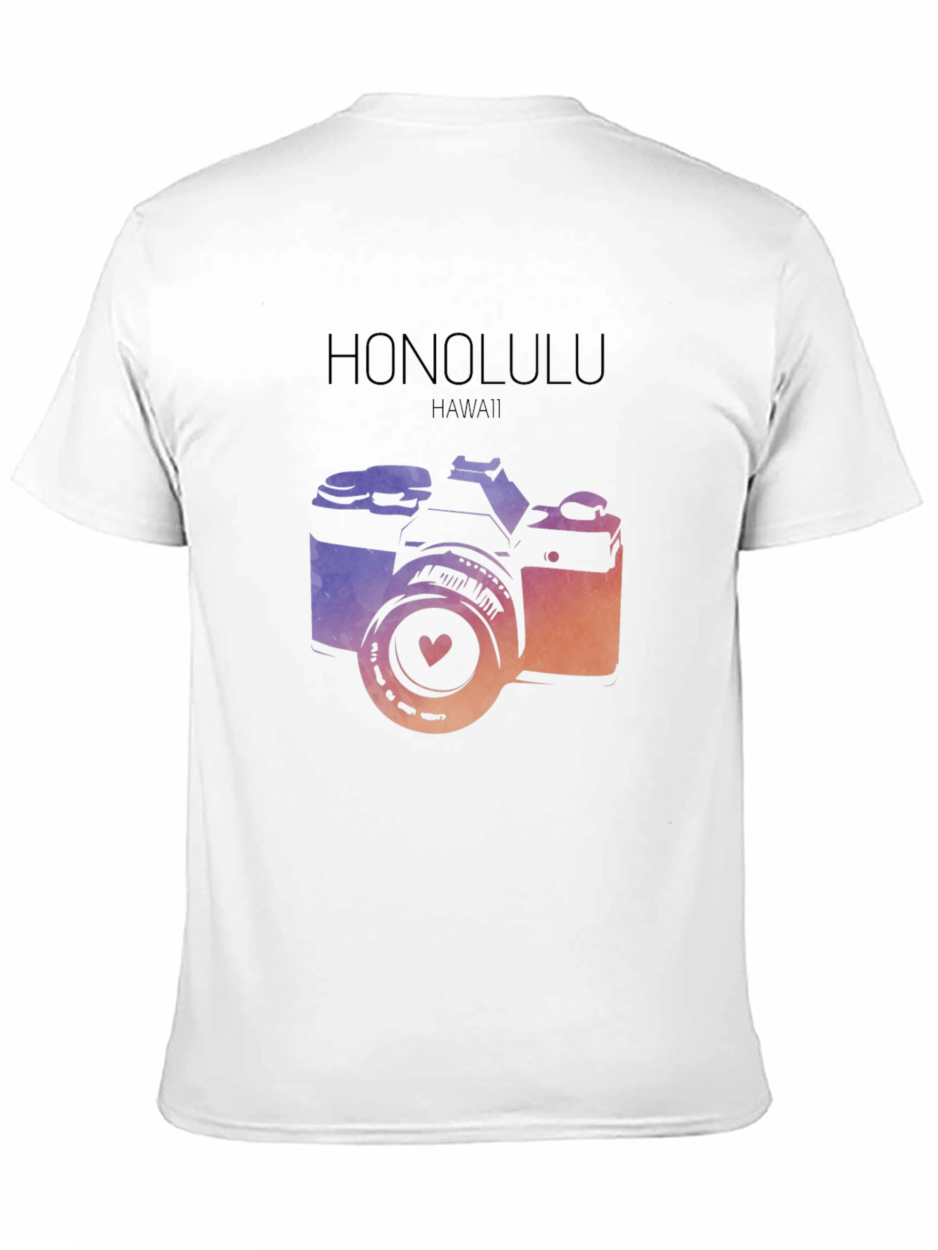 Honolulu Camera Graphic Tee - Hawaii Souvenir
