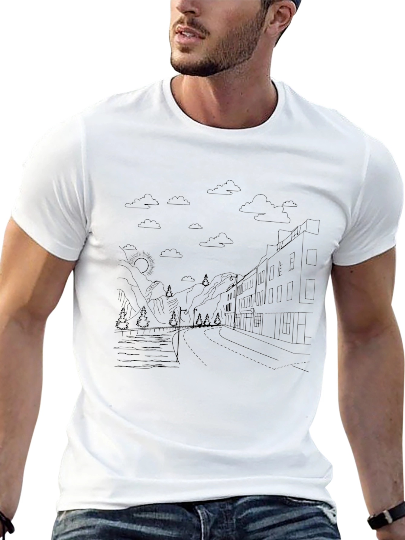 Mountain Road Graphic Tee - Relaxed Fit