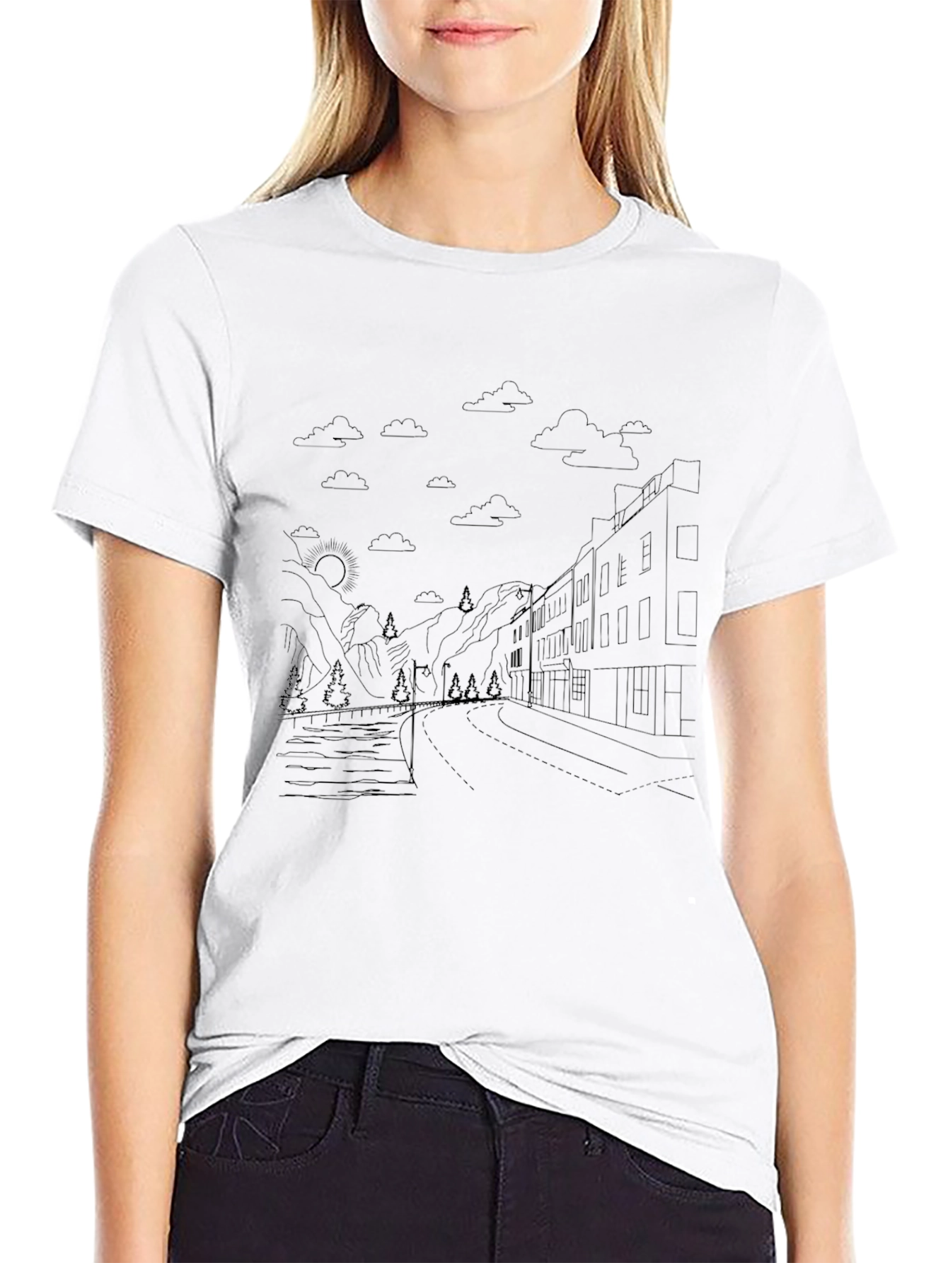 Mountain Road Graphic Tee - Relaxed Fit