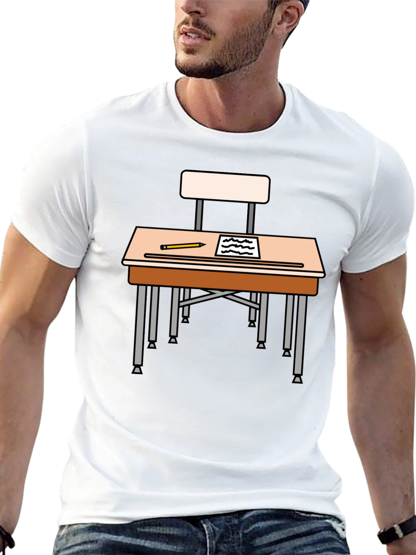 School Desk T-Shirt - Back to School Style